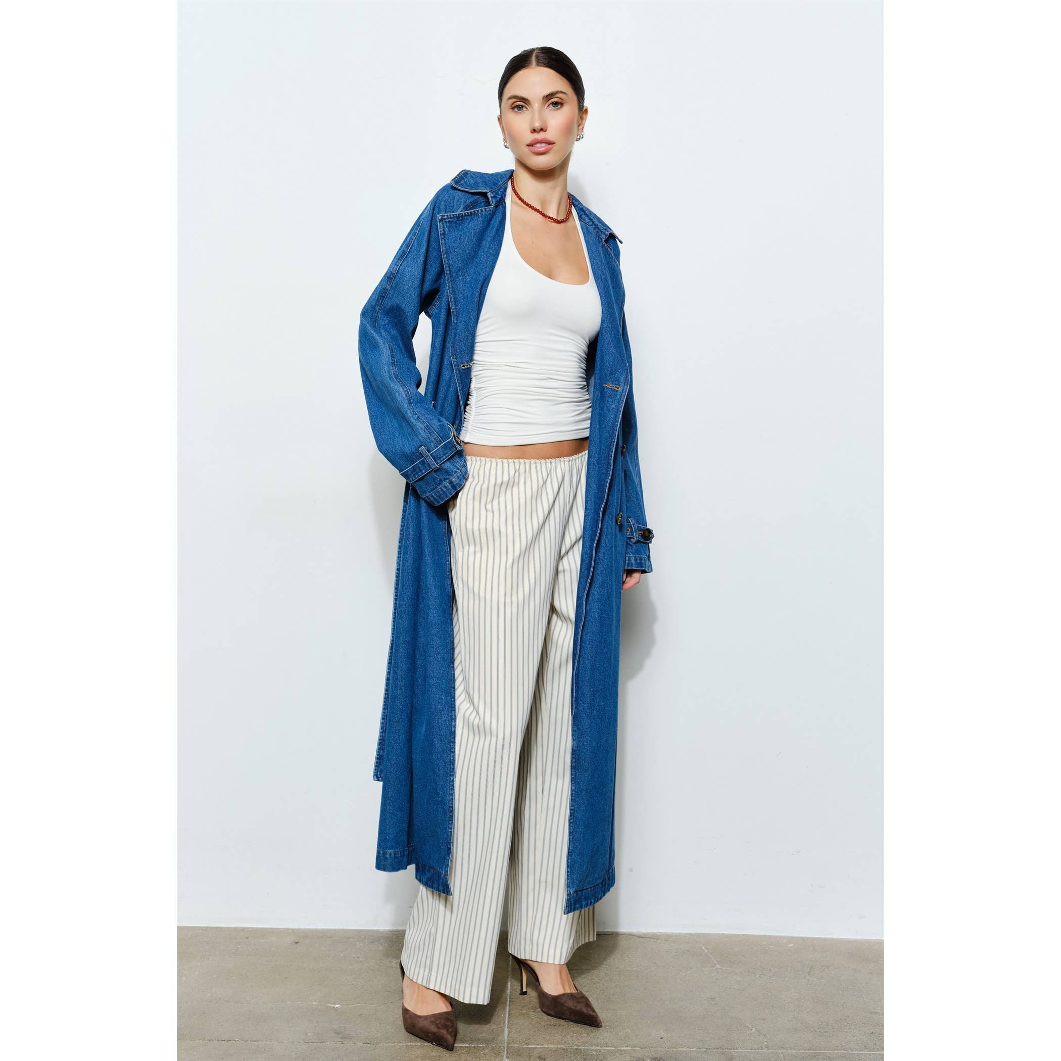 Blakely Denim Trench Coat