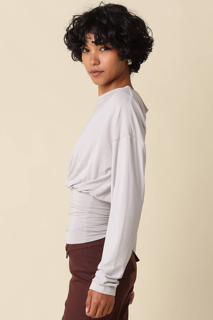 HELEN DRAPED WAIST TOP
