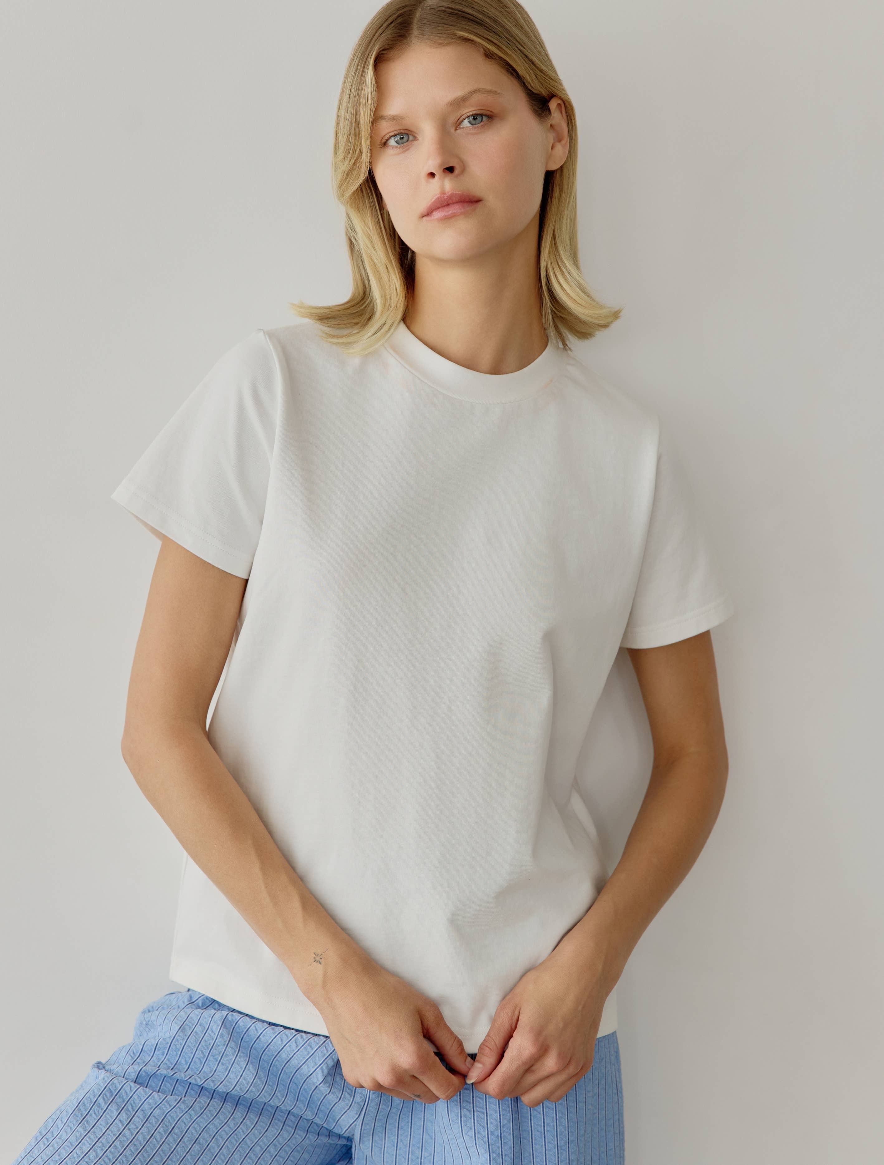 The Lanie Long Top | Casual Comfort Staple Tee
