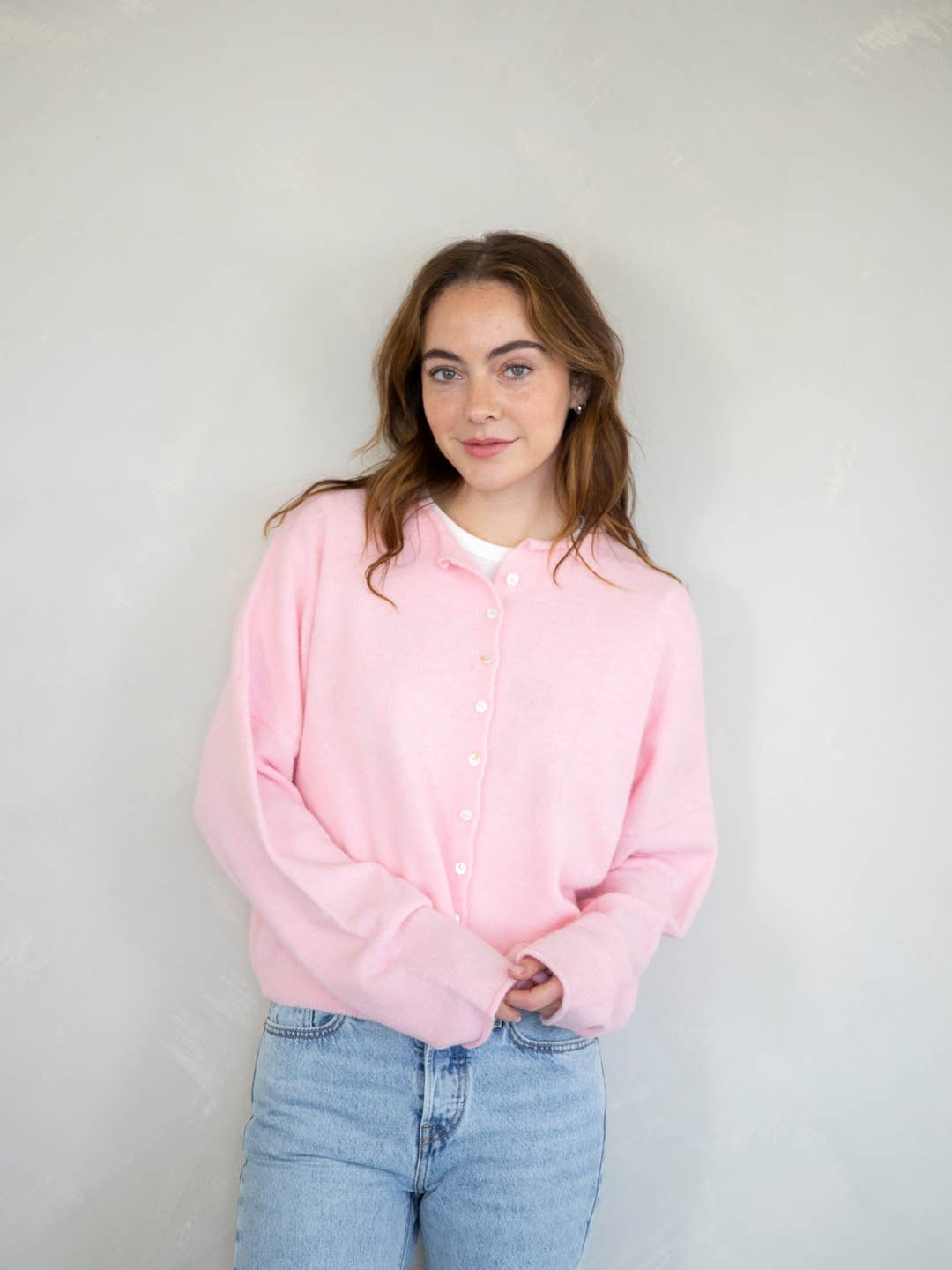 Baby Pink Piper Cardigan