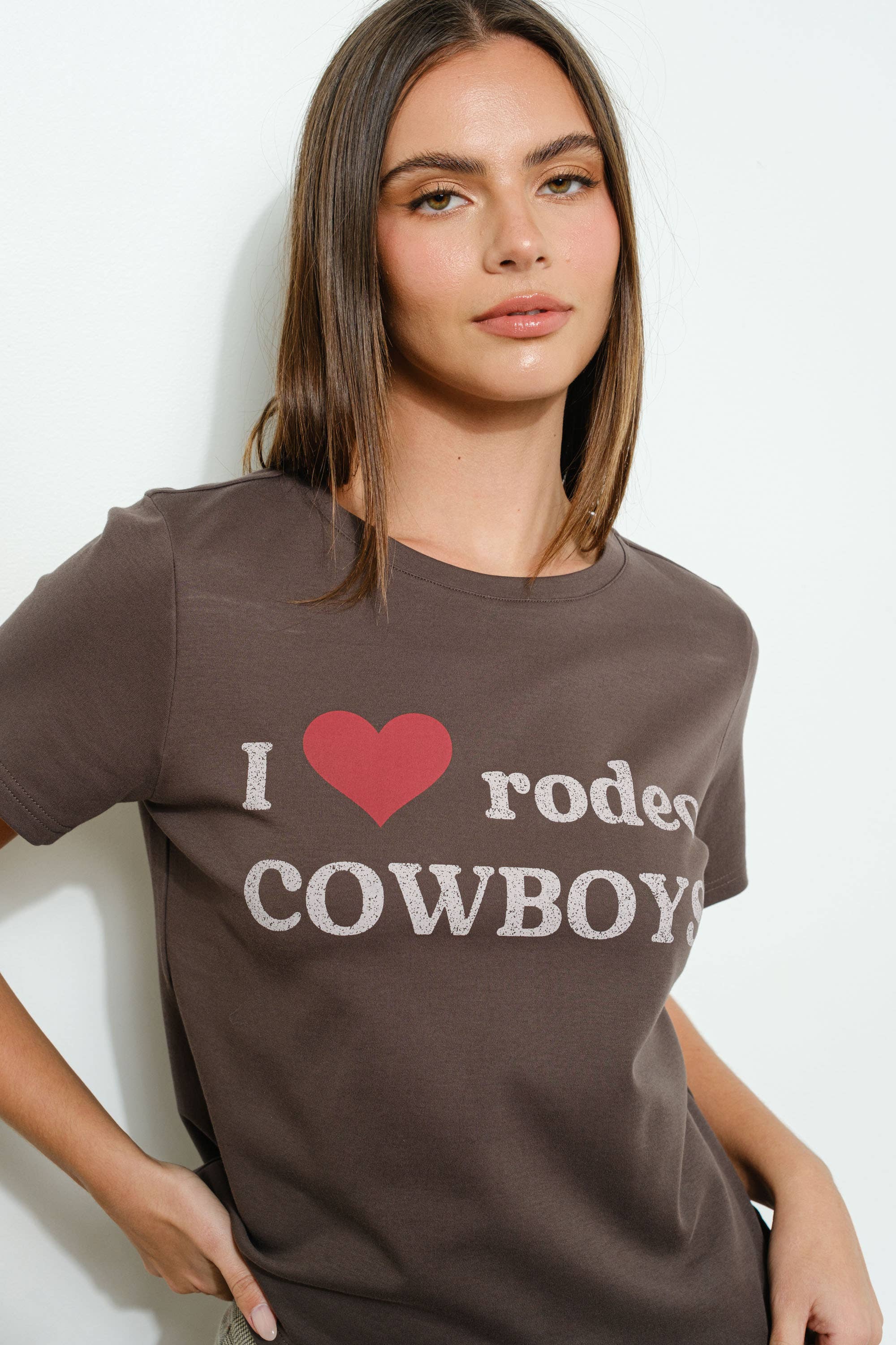 OVERSIZED HEART COWBOY TEE