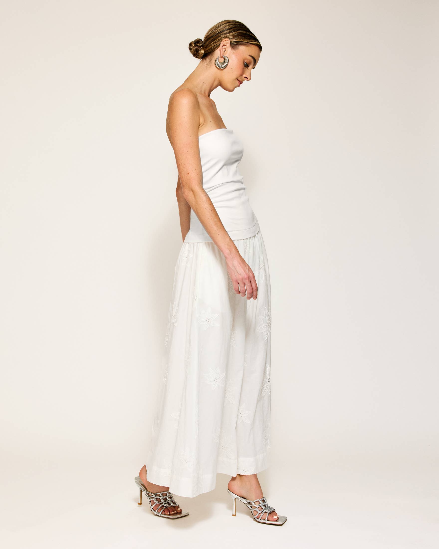 EMBERLY MIX-MEDIA DRESS