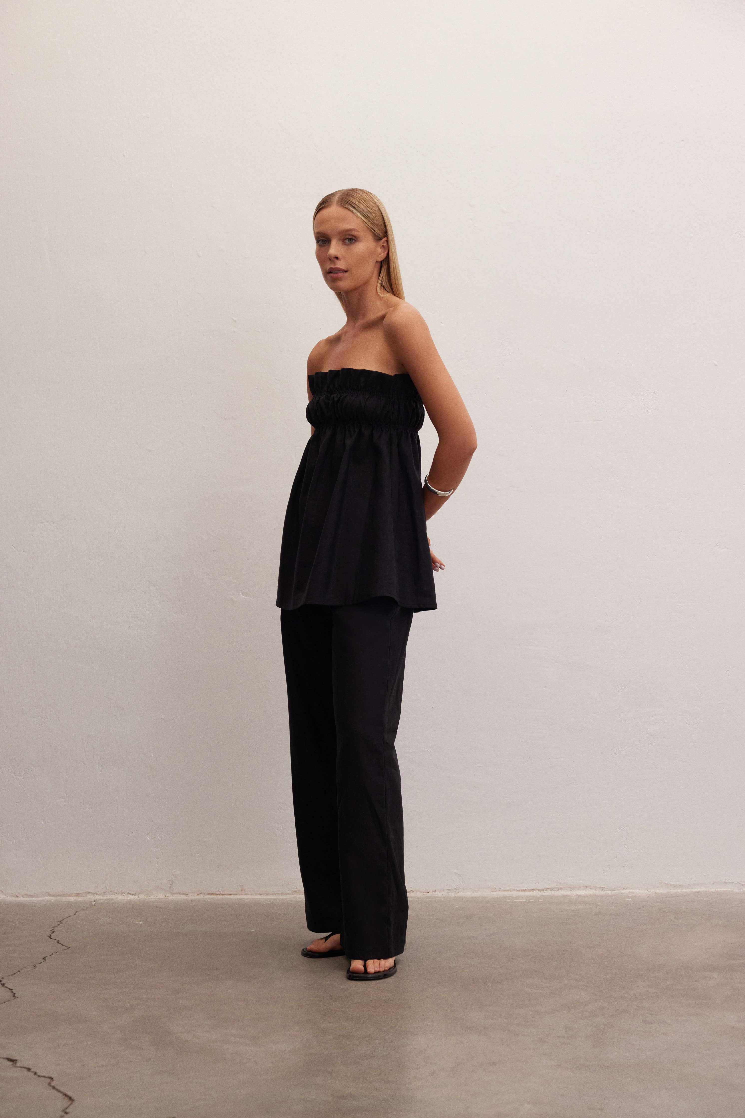Breeze | Linen Babydoll Top