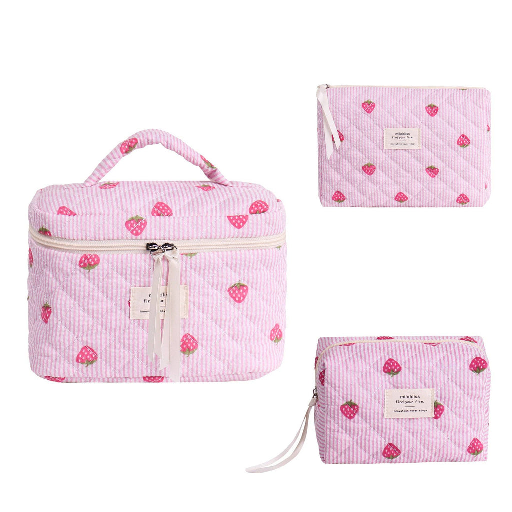 Candy Color Sweet Large Capacity Cosmetic Bag
