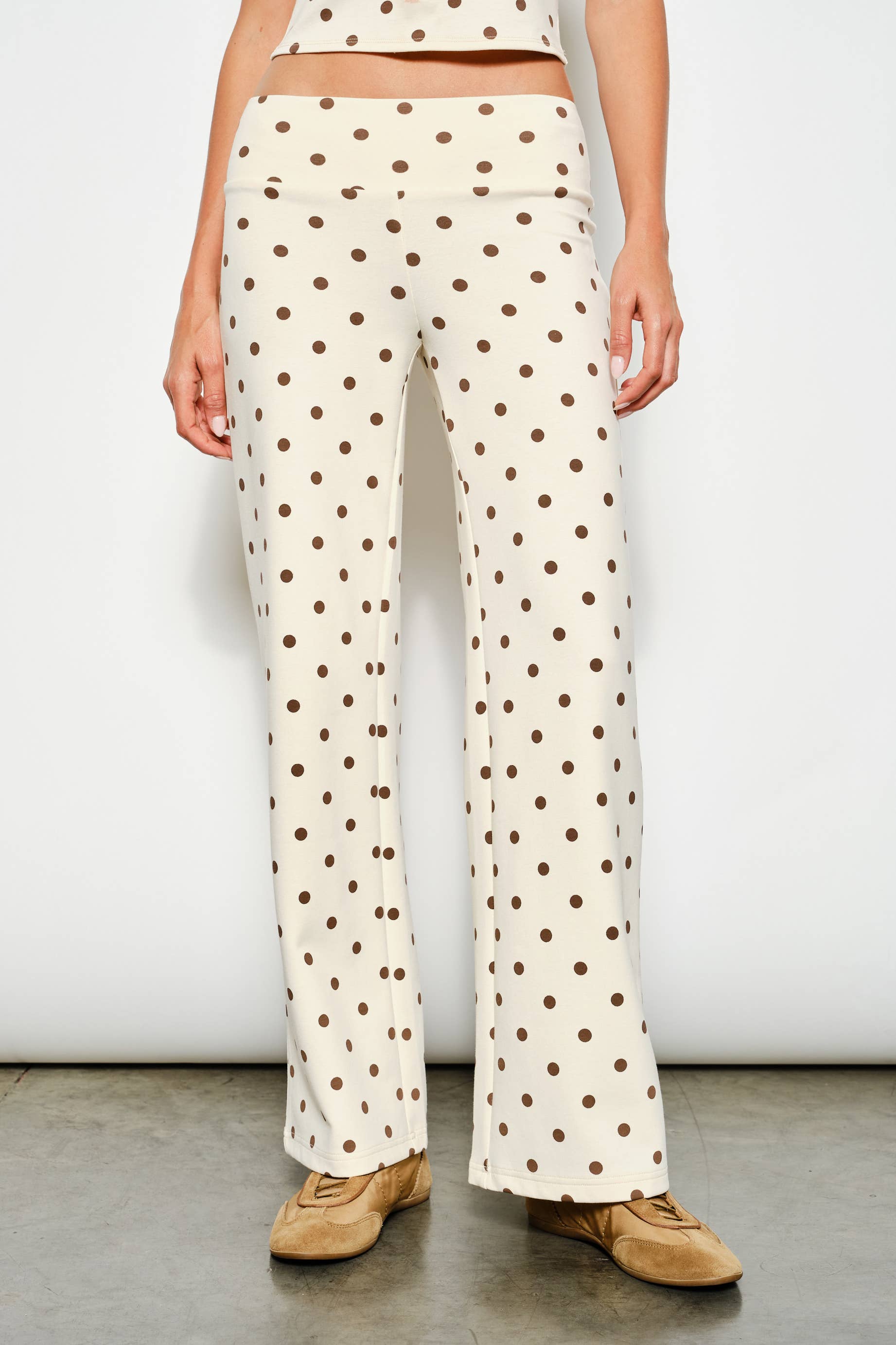 DUKE POLKA DOT FOLDOVER PANTS