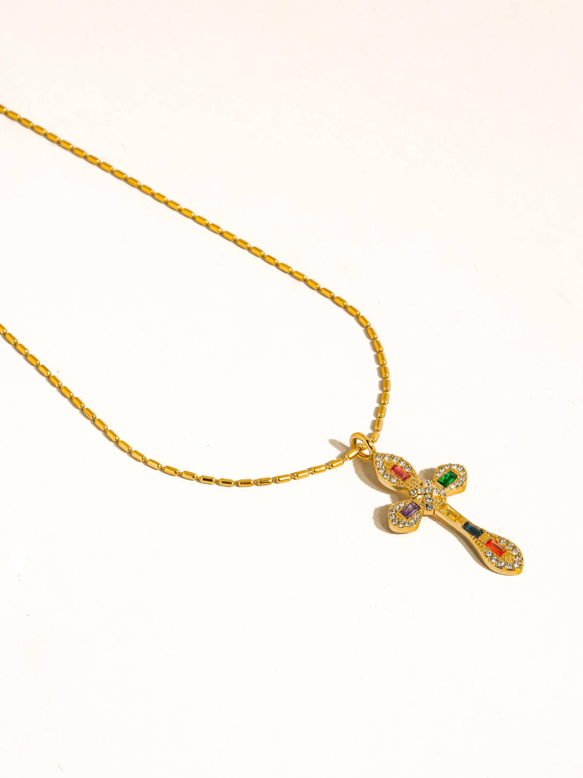 AXELLE CROSS NECKLACE