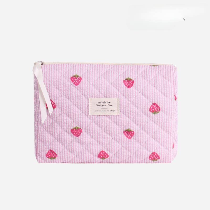Candy Color Sweet Large Capacity Cosmetic Bag