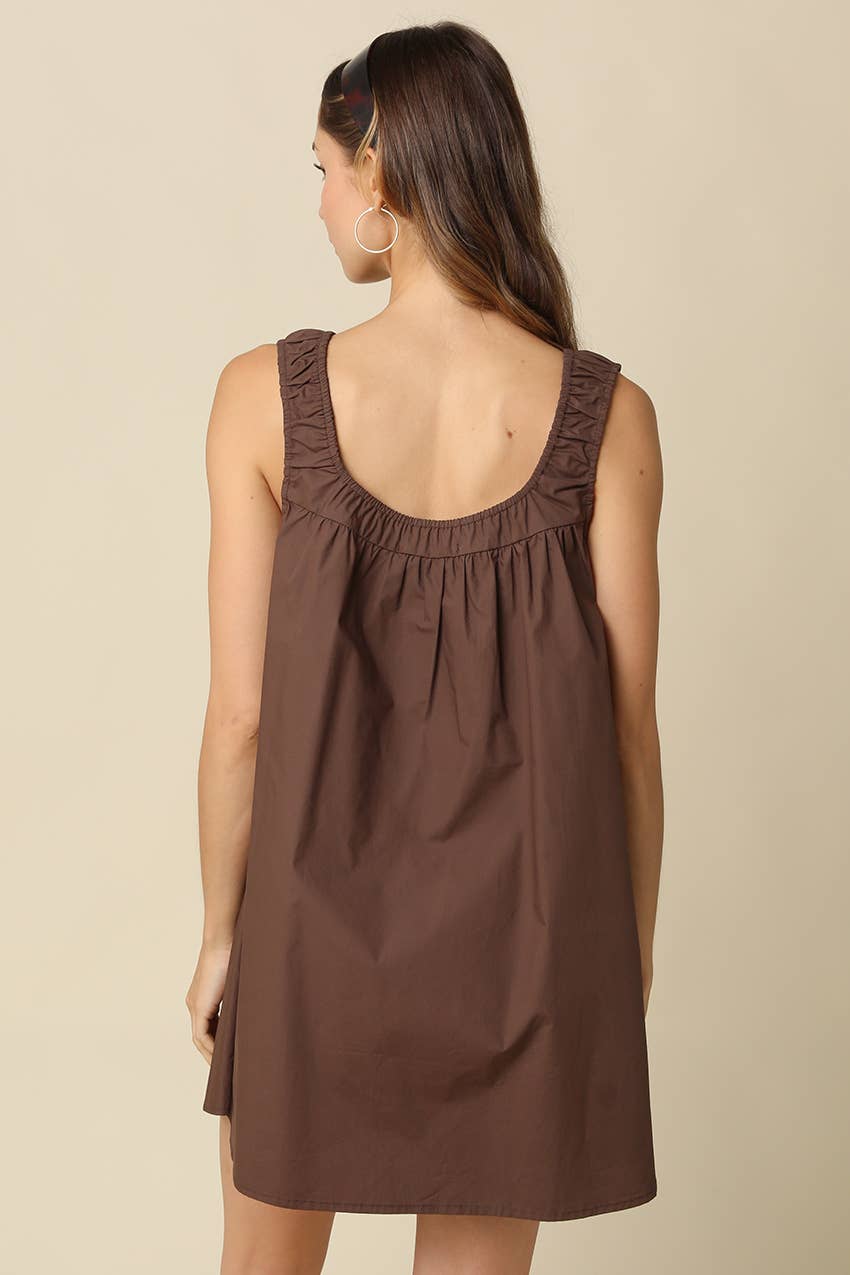FFINN COTTON SWING MINI DRESS