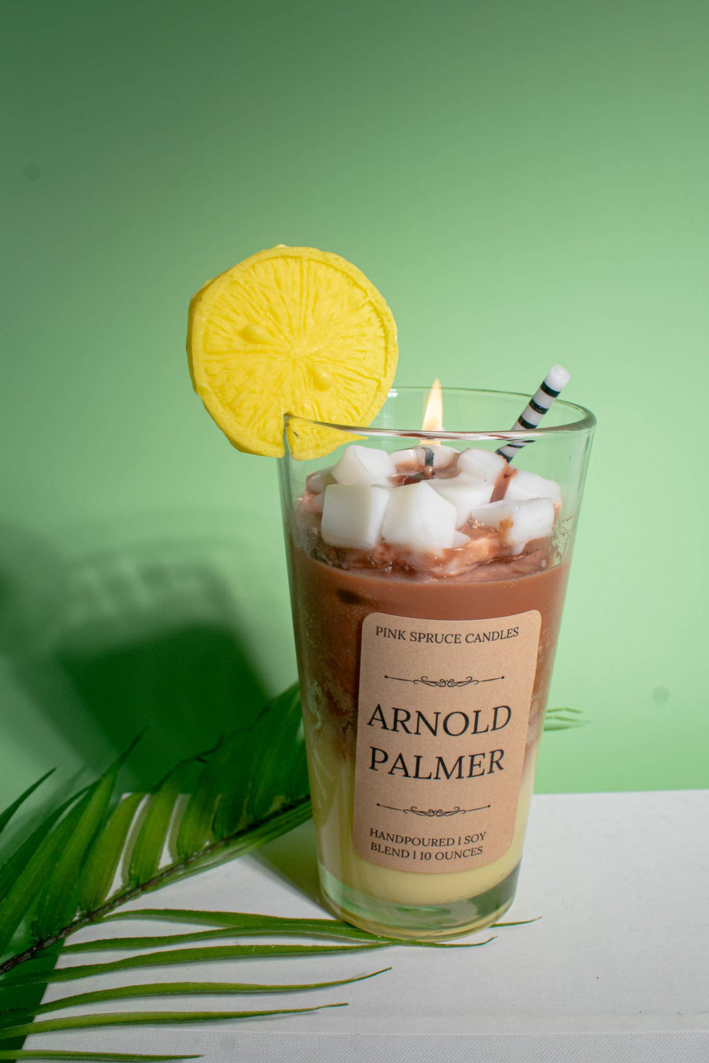Ice Tea Lemonade Candle - Hand poured soy blend wax