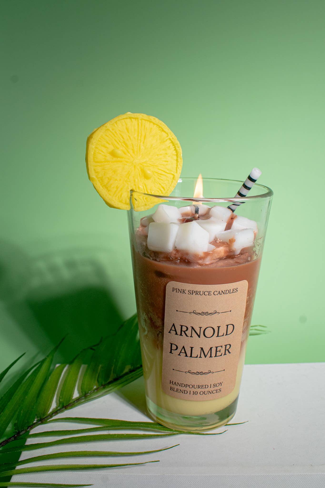 Ice Tea Lemonade Candle - Hand poured soy blend wax