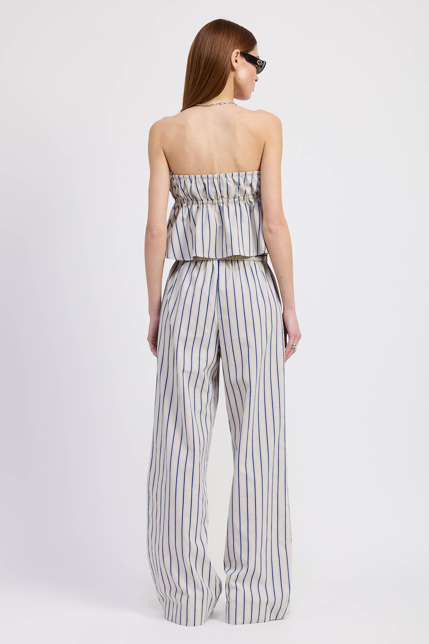 STRIPED LONG LOUNGE PANTS