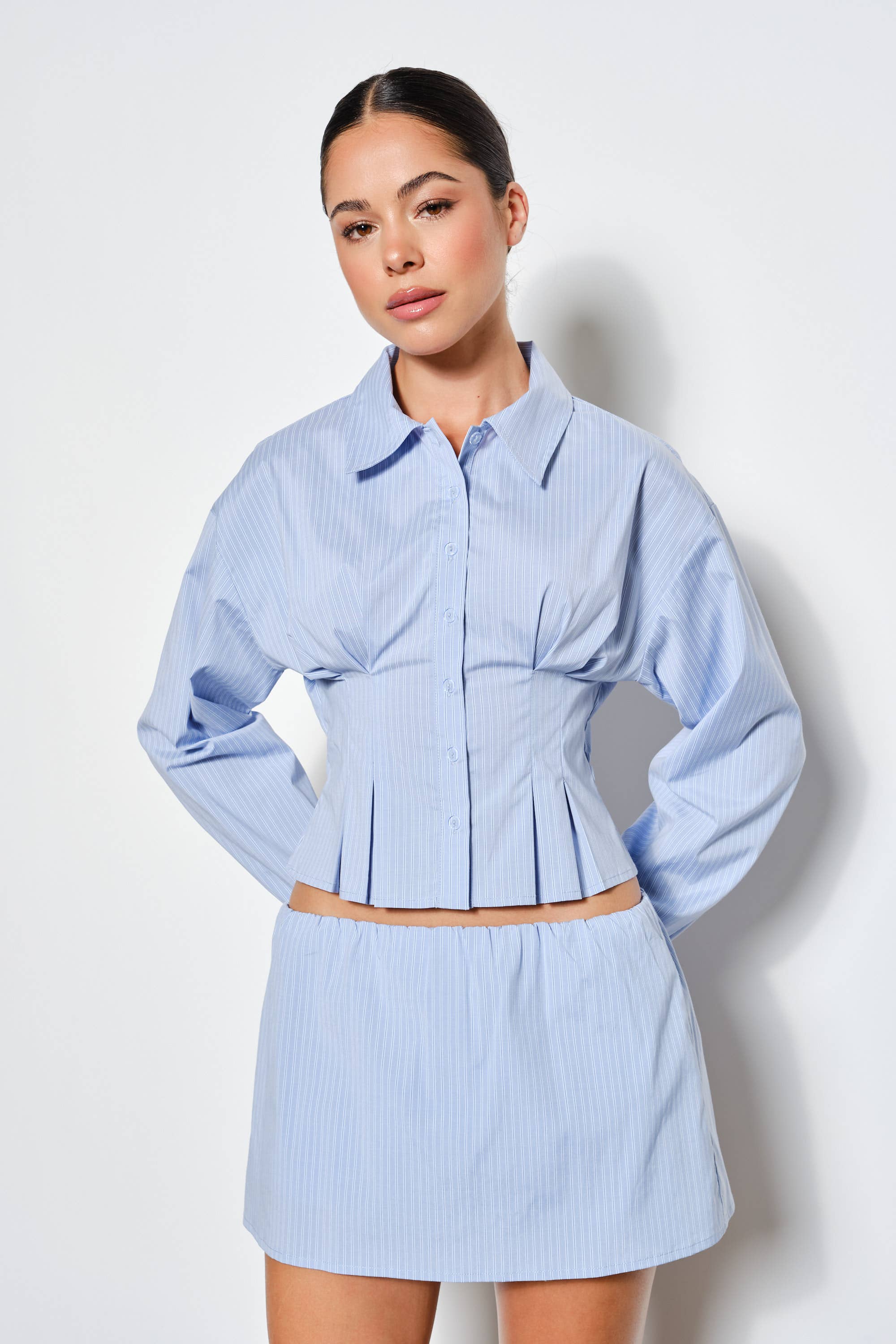 CHEYENNE PLEATED SHIRT