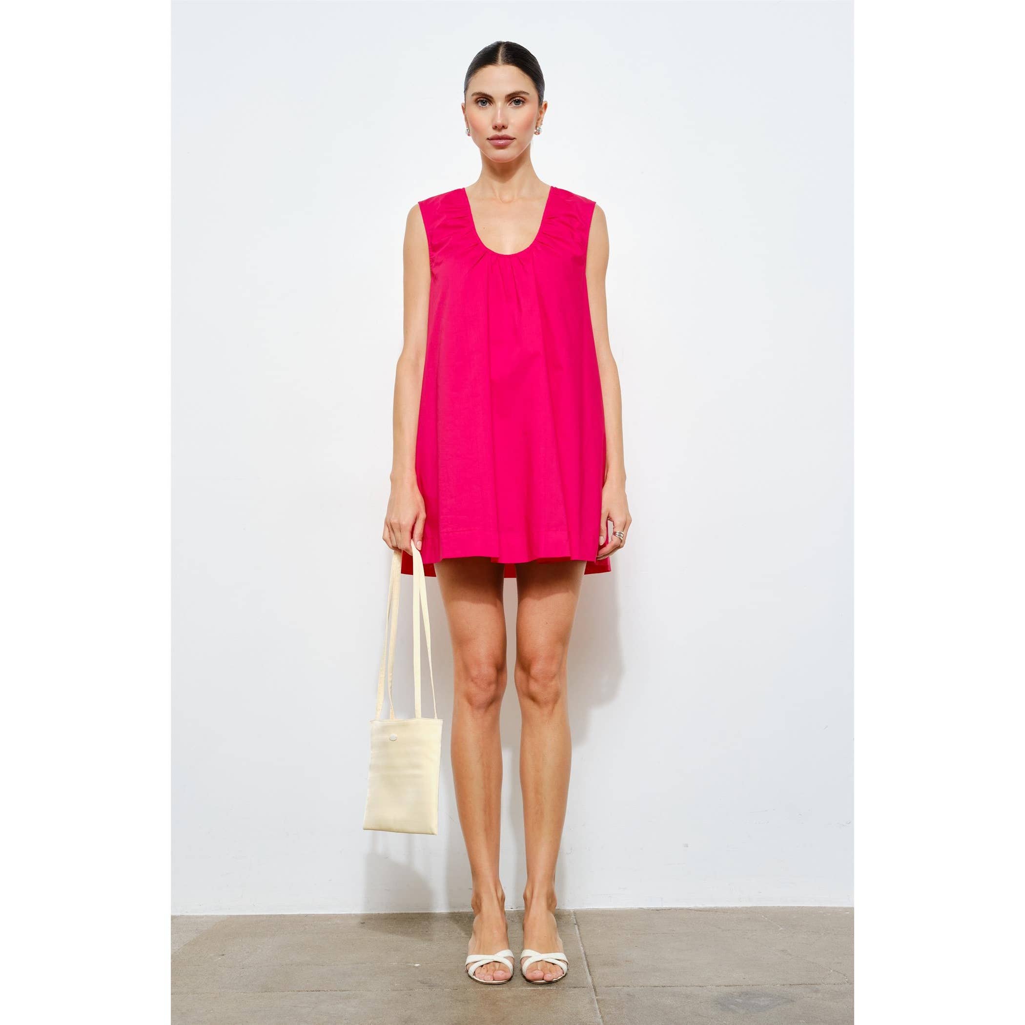 Leda Satin-Finish Tote Bag