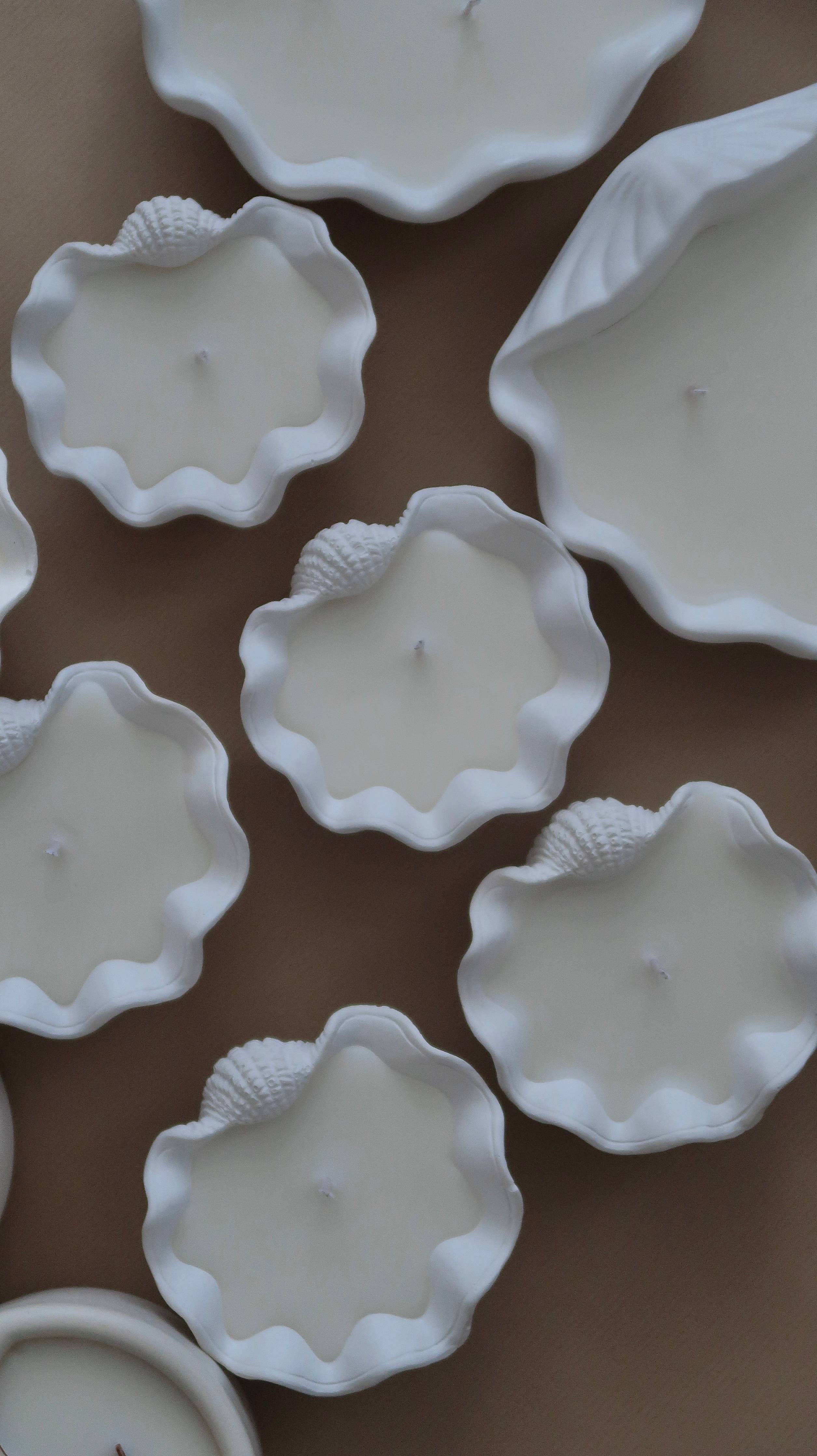 Mini clam shell - custom scented candle | Summer candle 