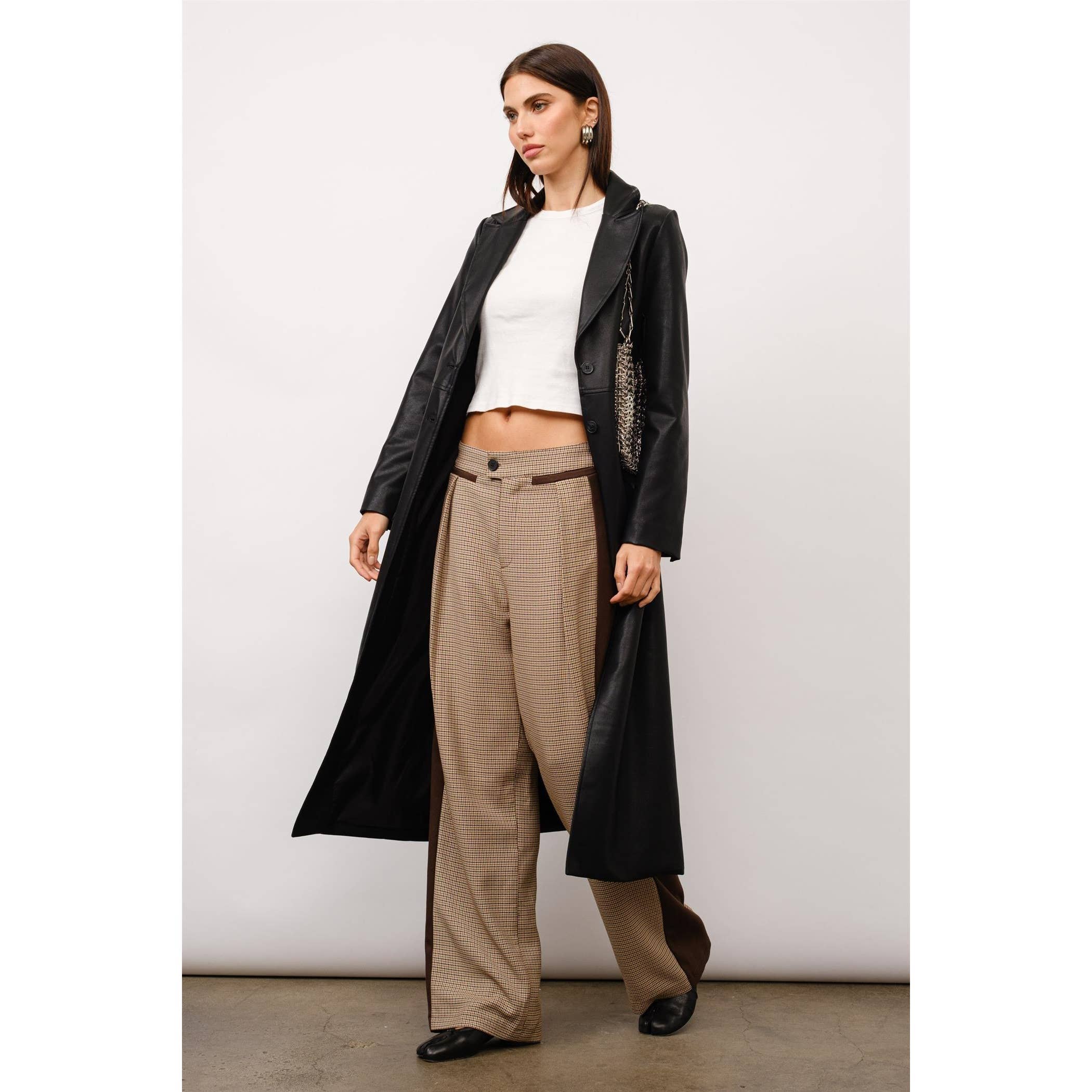 Thalia Leather Coat