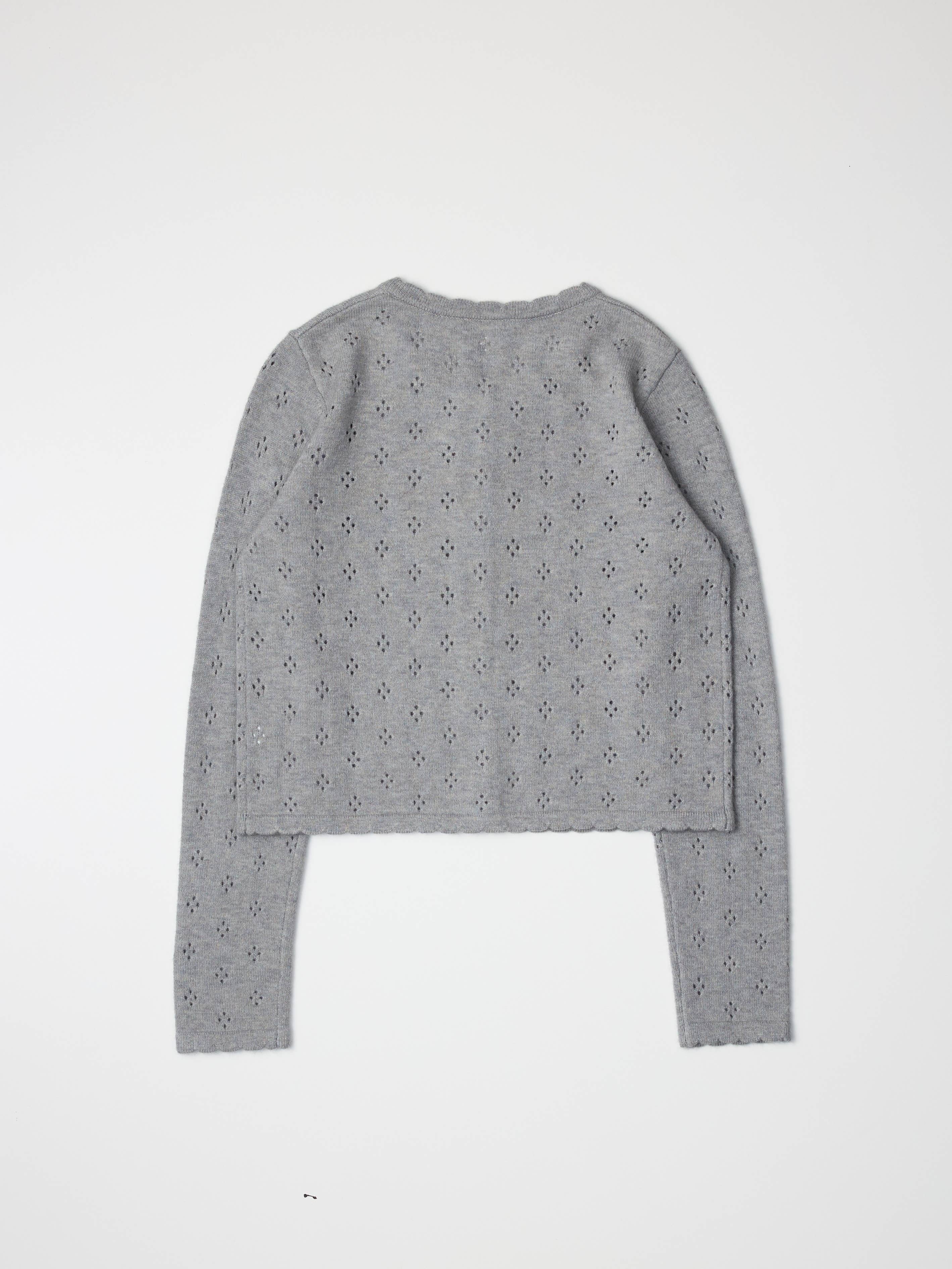 The Carmela Cardigan | Scalloped Pointelle Cardigan
