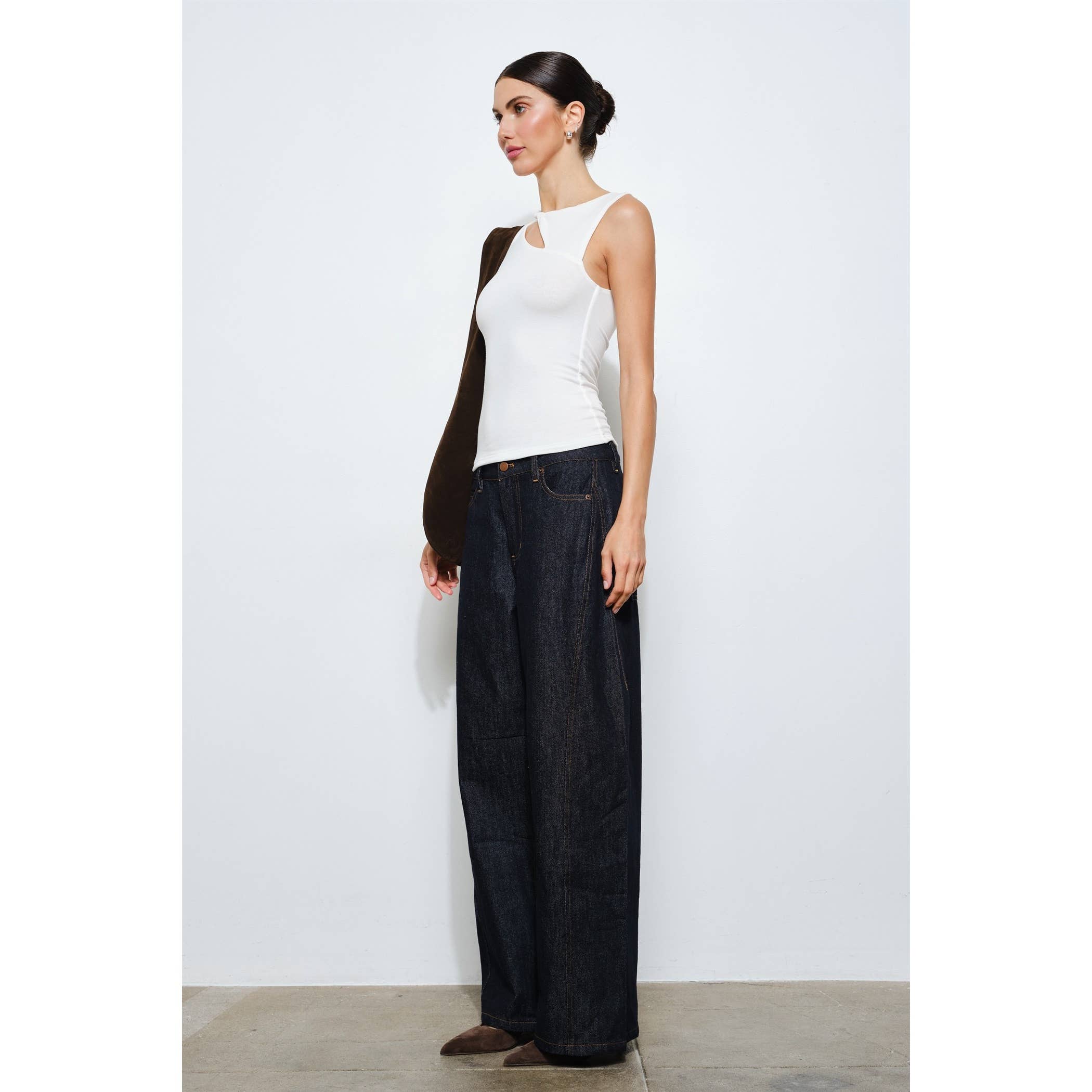 Aspen Asymmetrical Cutout Top