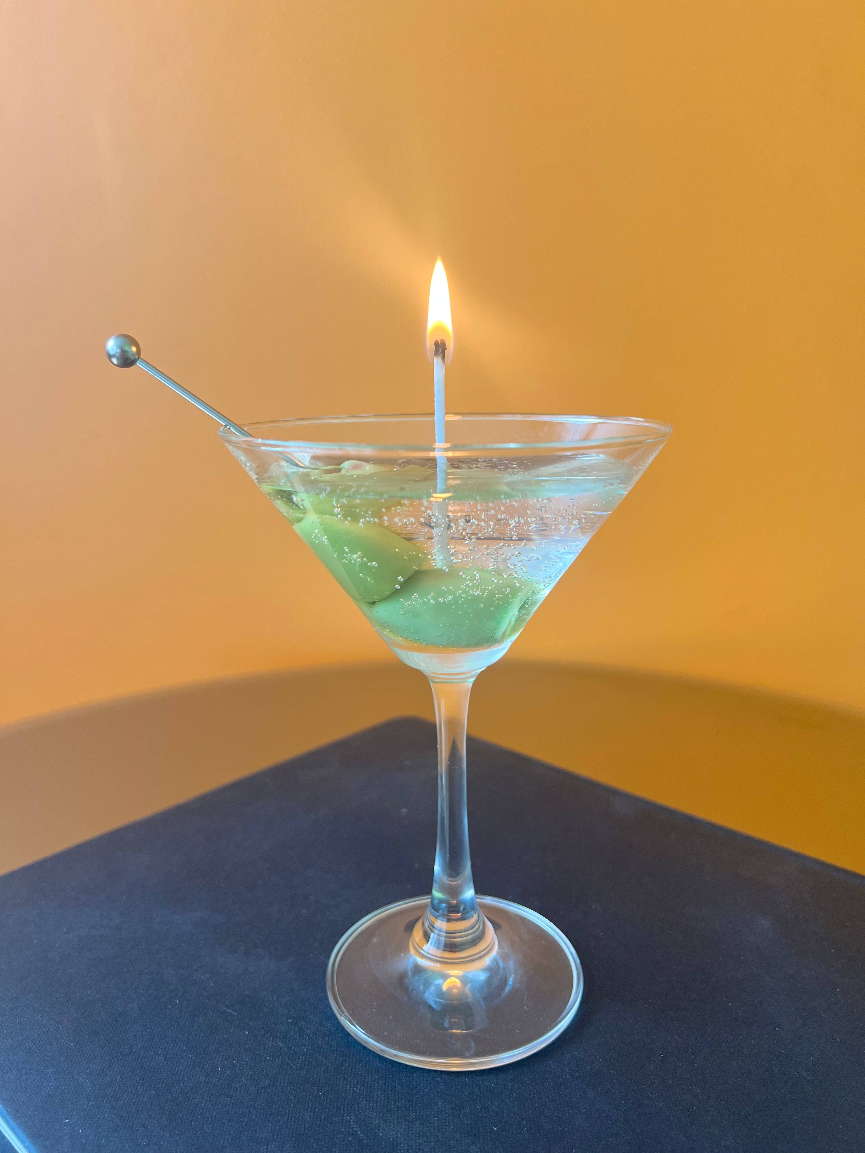 Extra Olives Martini Candle