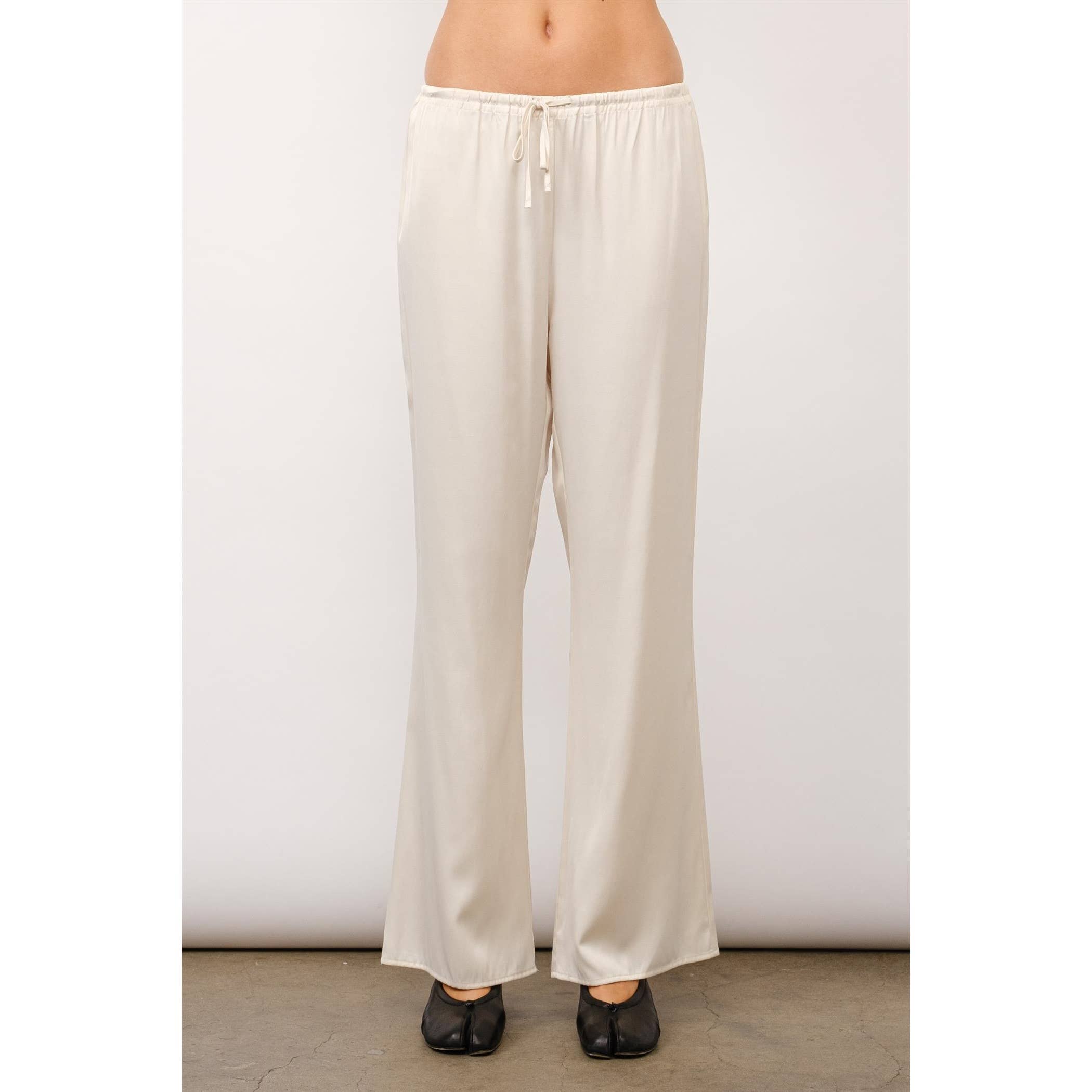 Cordelia Satin Drawstring Lounge Pants