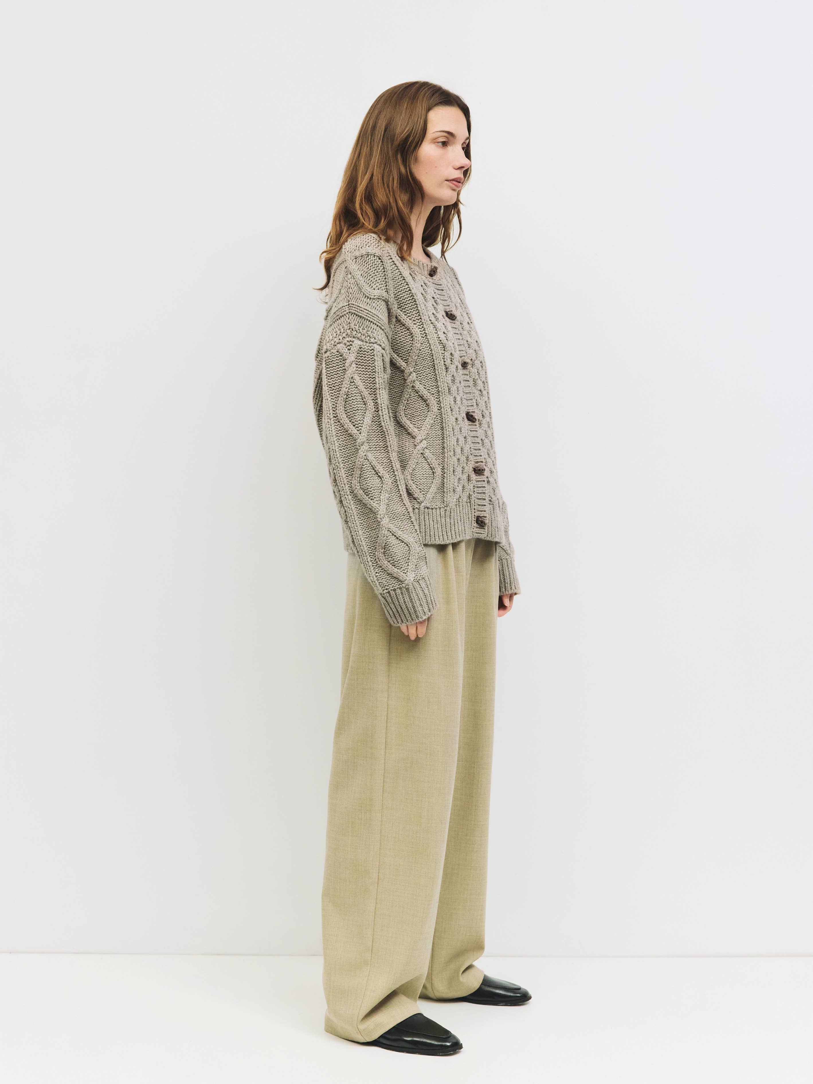 The Deena Sweater | Cable Knit Cardigan