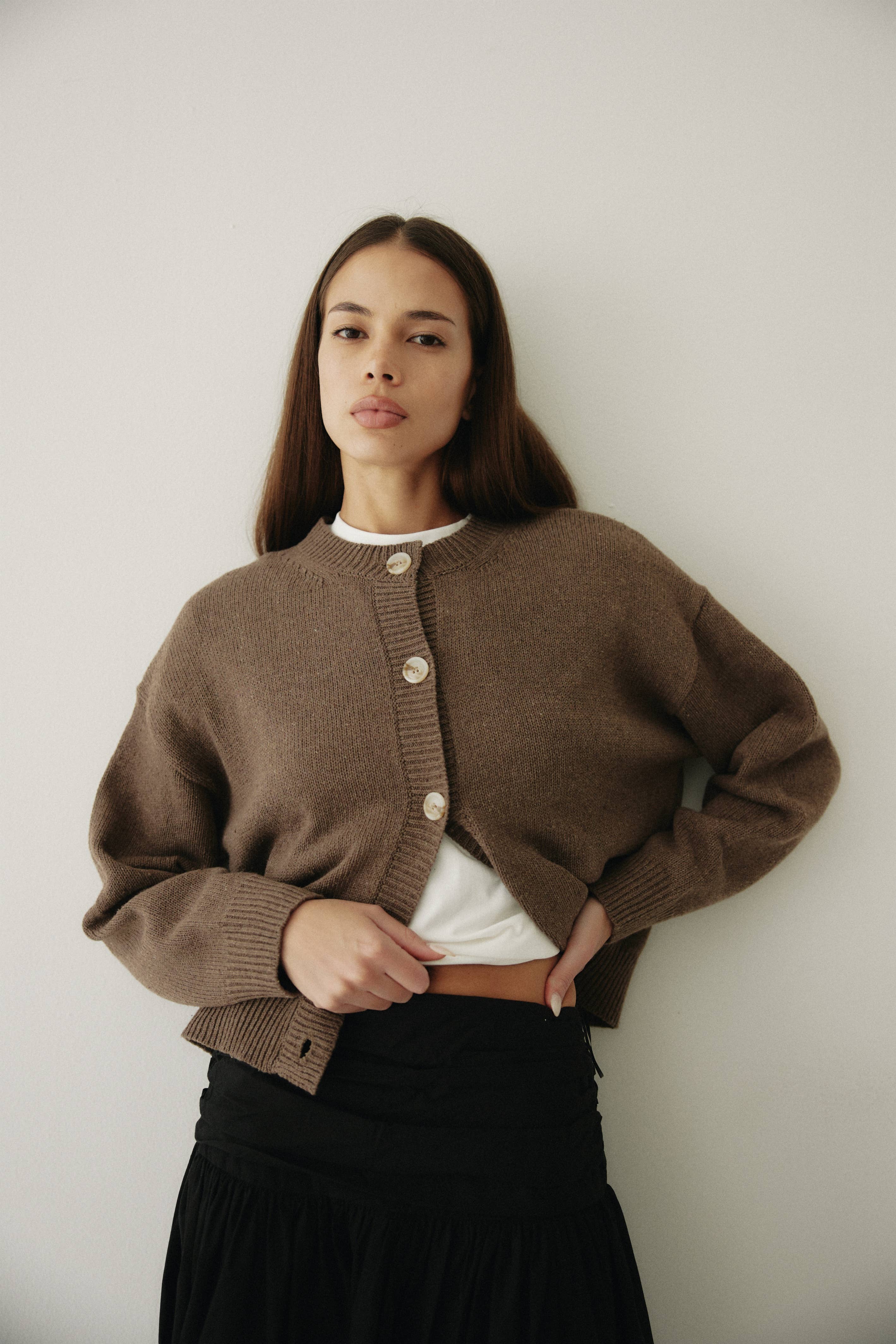 The Lucy Cardigan | Boxy Fit Button-Down Cardigan