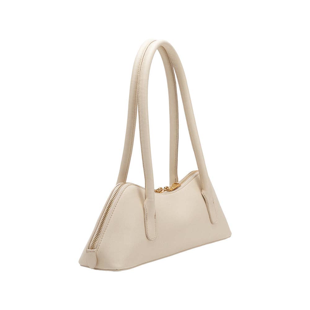 Dakota Ivory Recycled Vegan Shoulder Bag