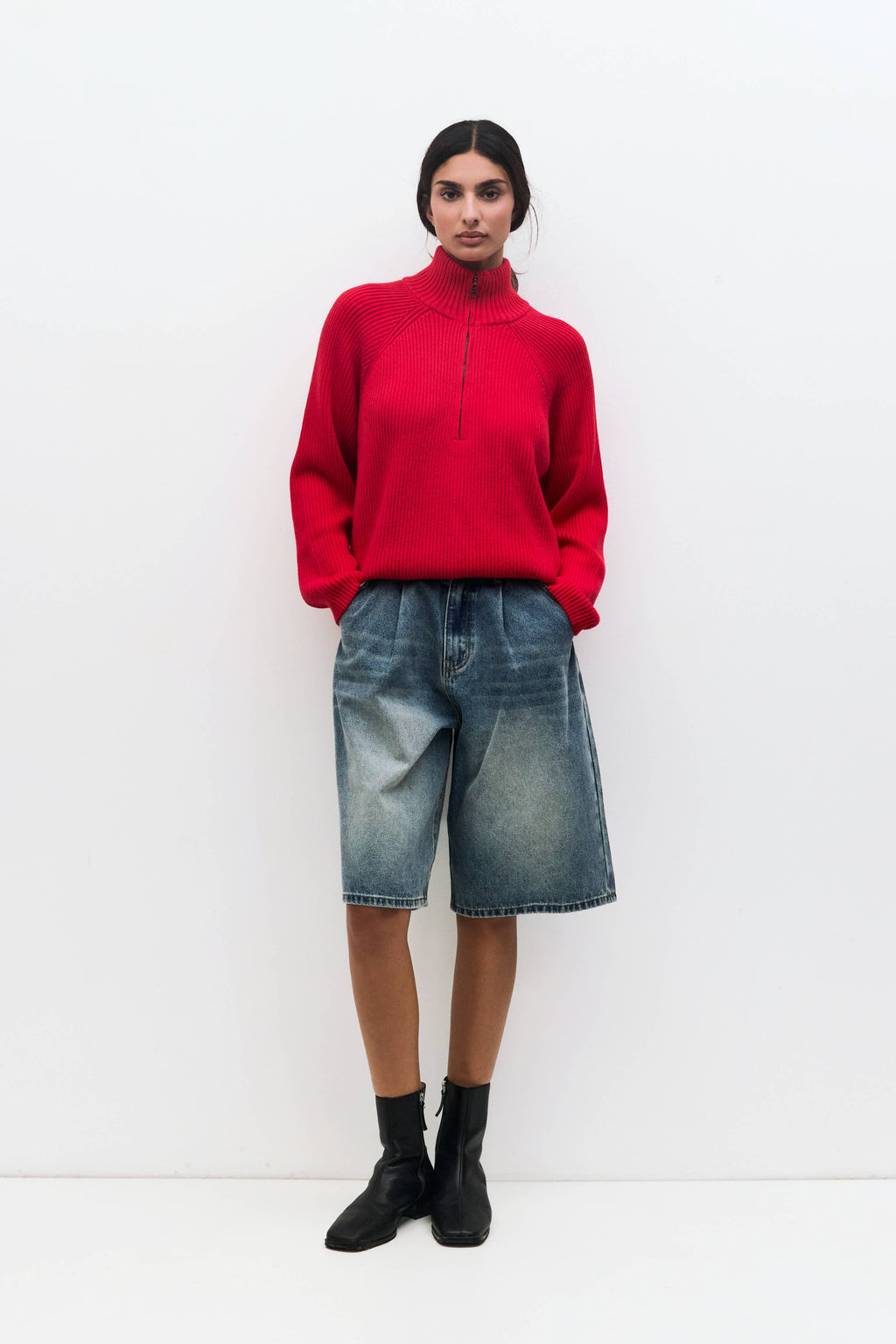 The Jules Sweater | Half-Zip Chunky Sweater