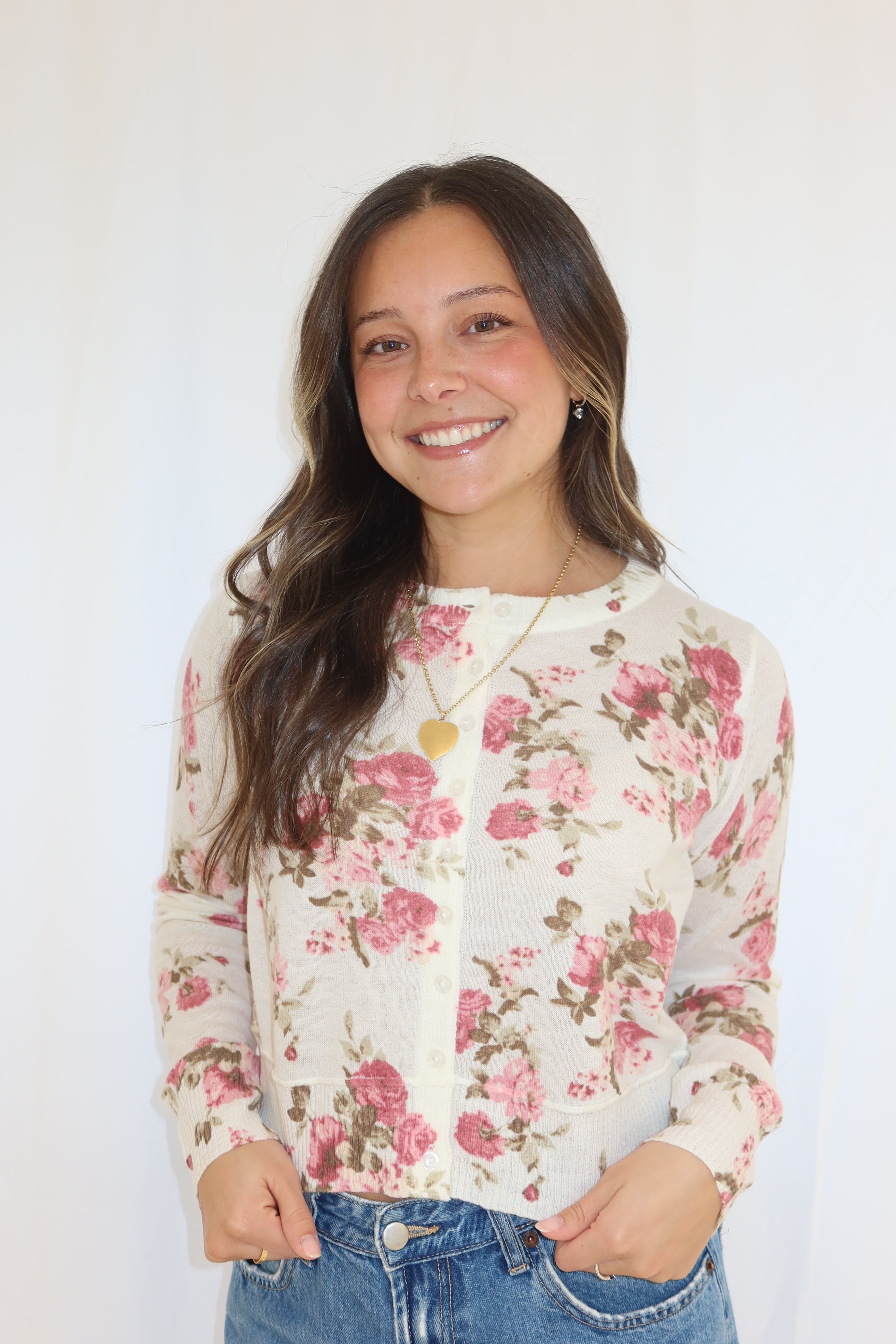 Nola Floral Knit Cardigan