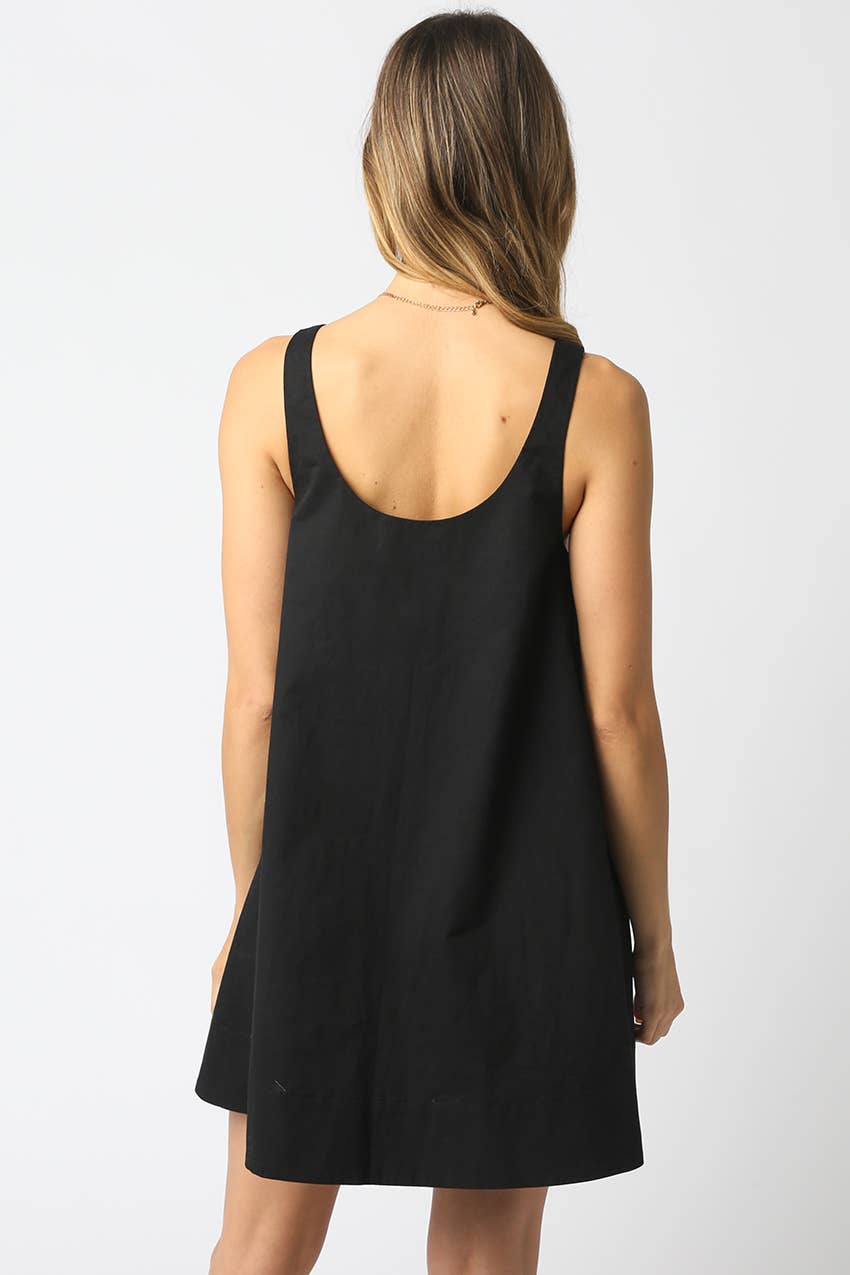 ARIEL SLEEVELESS SWING MINI DRESS