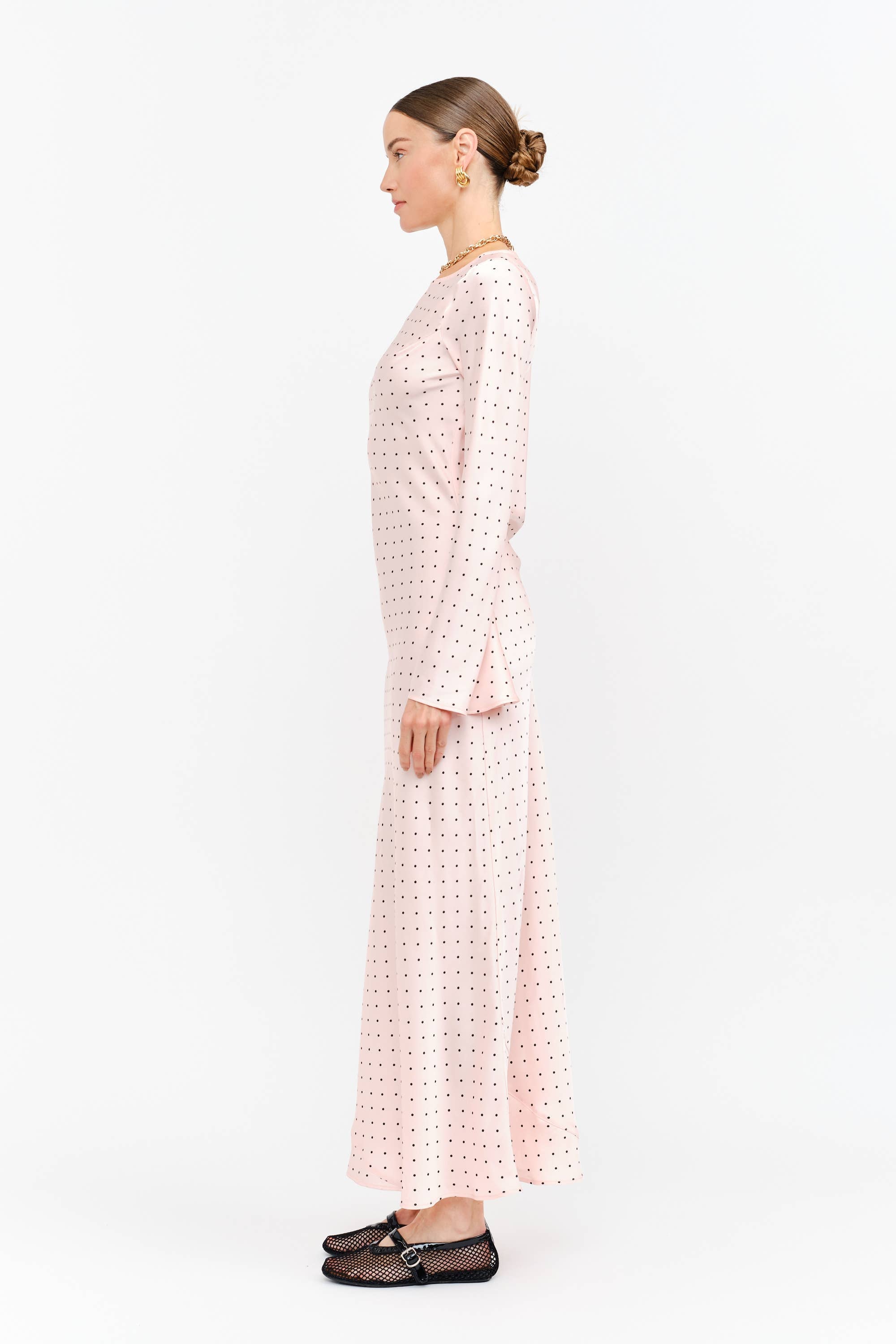 Georgie Pink Dot Dress