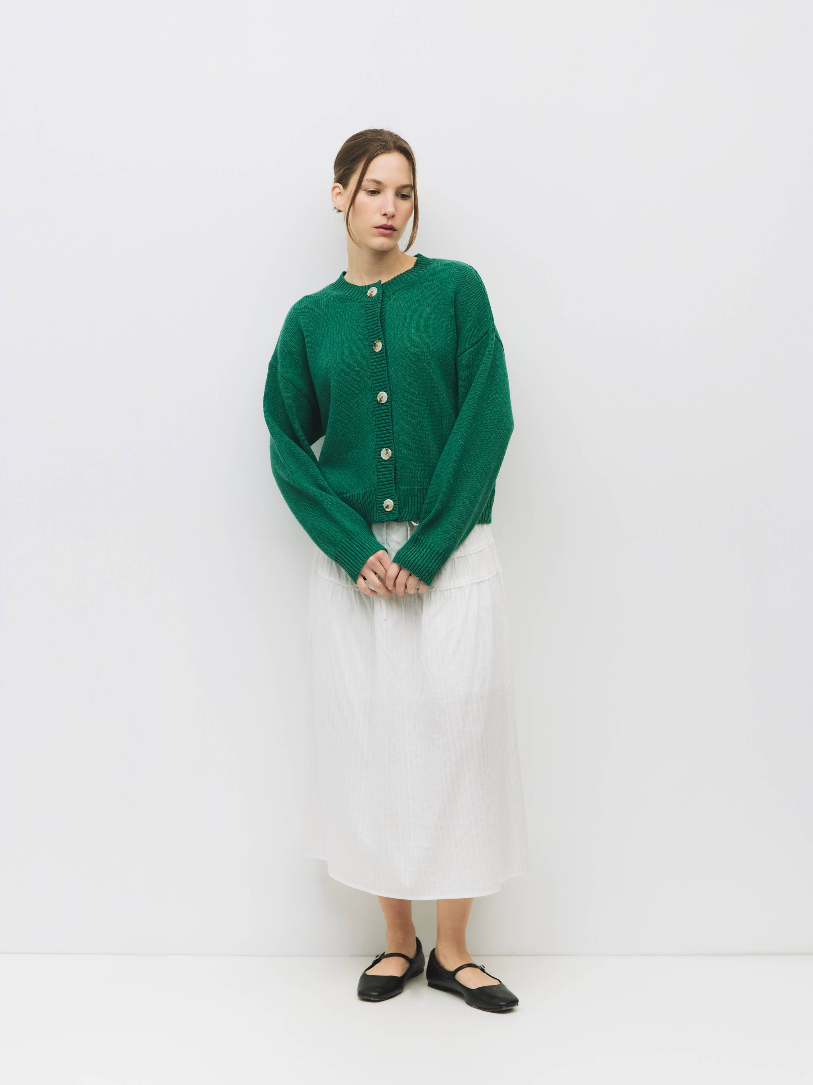 The Lucy Cardigan | Boxy Fit Button-Down Cardigan