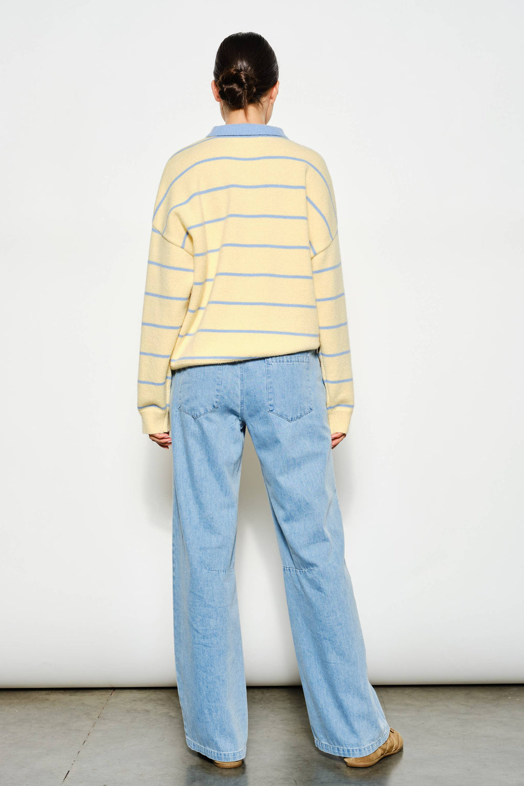 JOANNA STRIPED RUGBY SWEATER