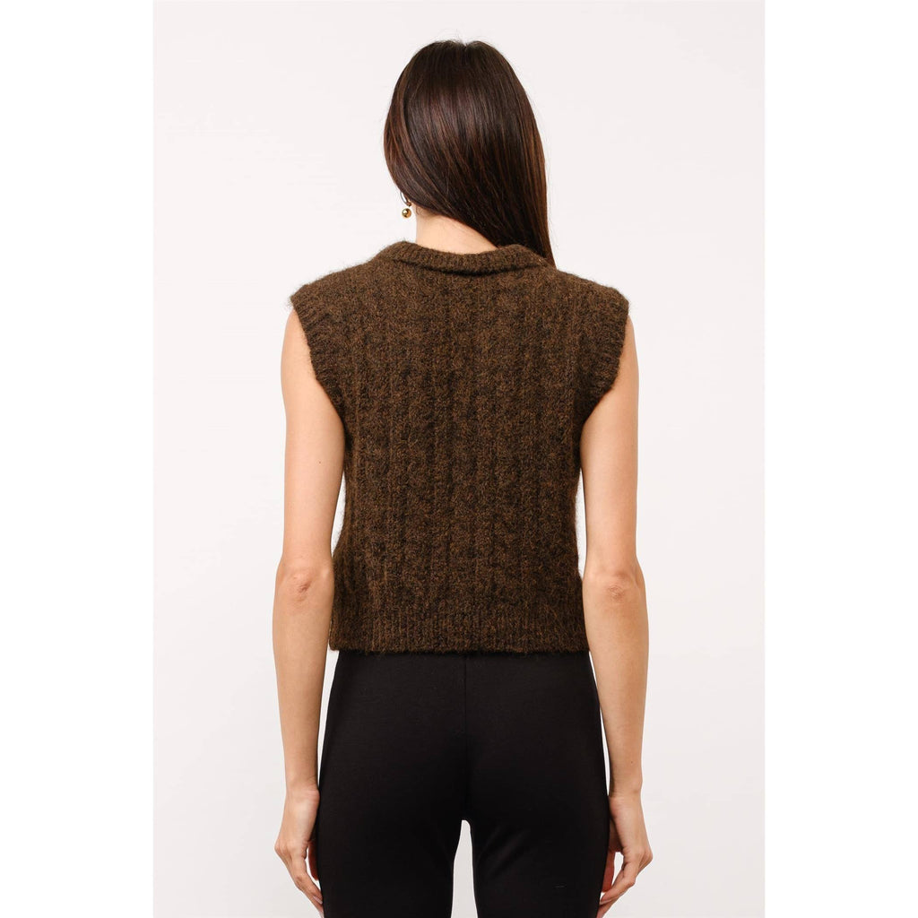 Ivy Cable Knit Sweater Vest