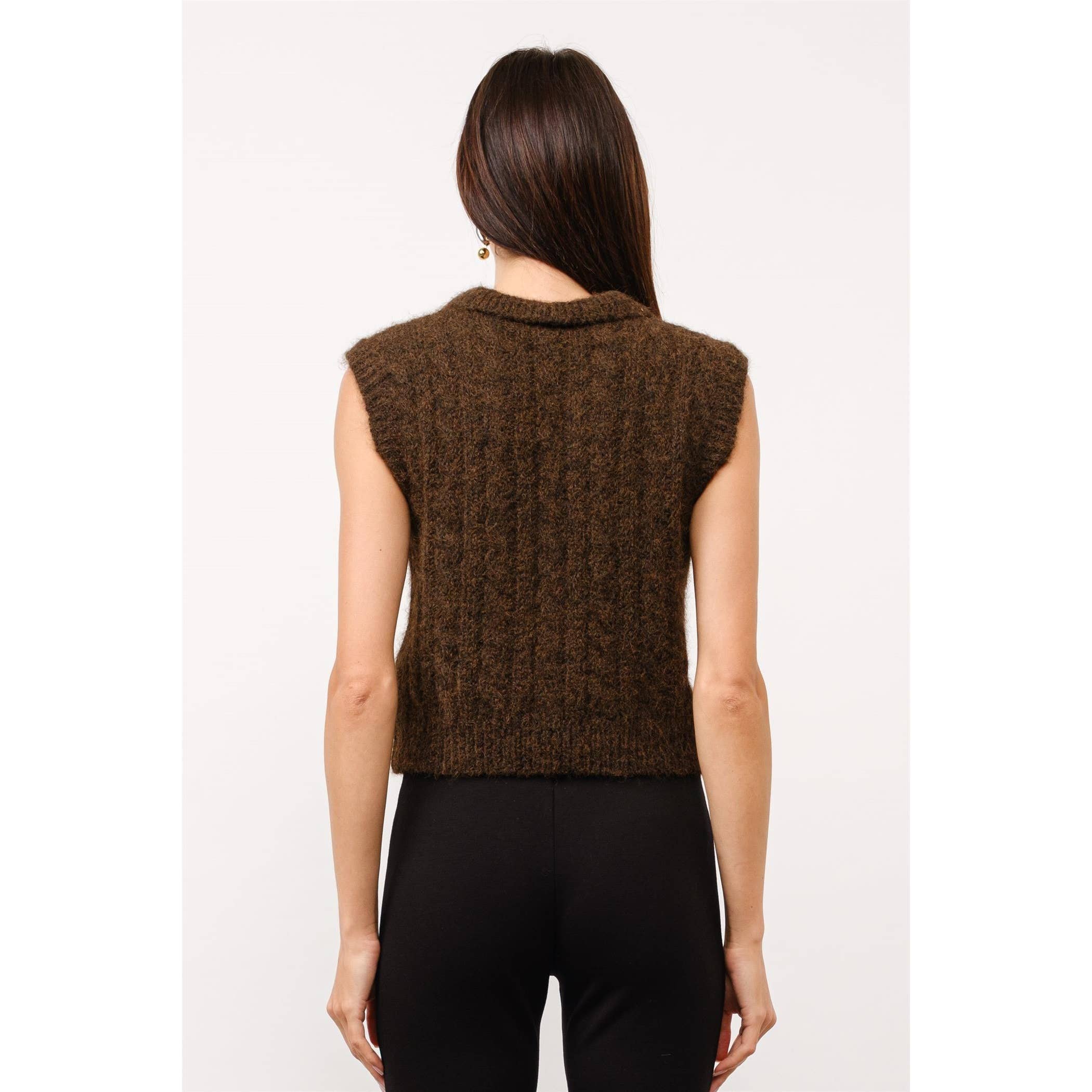 Ivy Cable Knit Sweater Vest