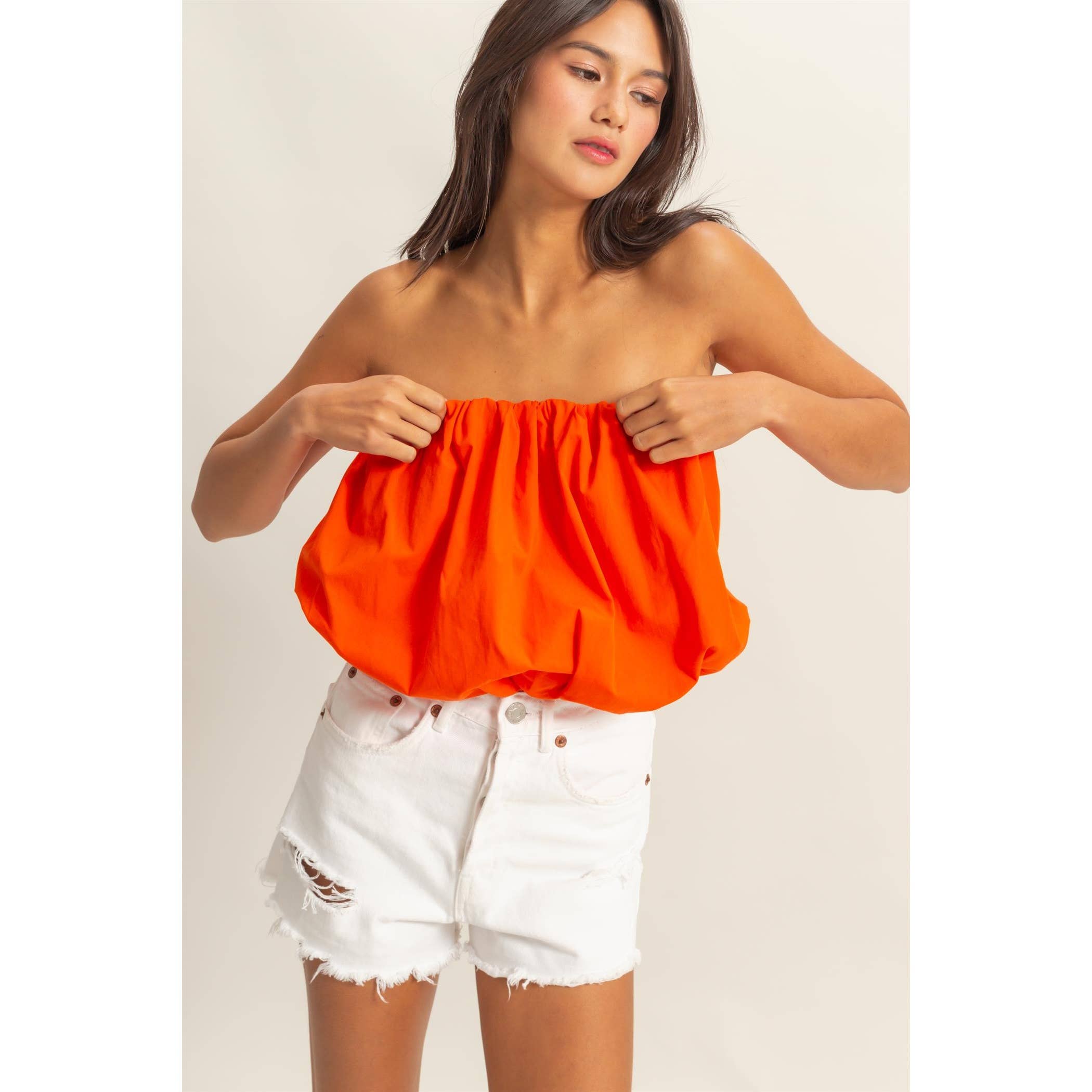 Strapless Bubble Top