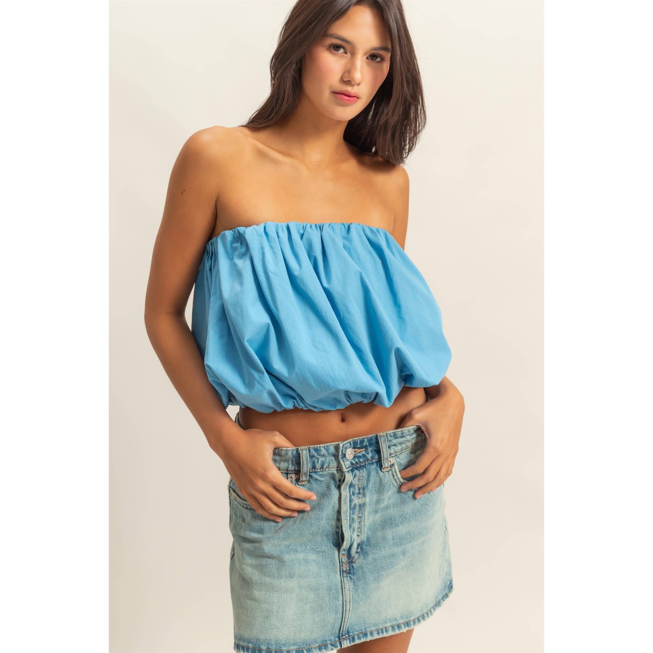 Strapless Bubble Top