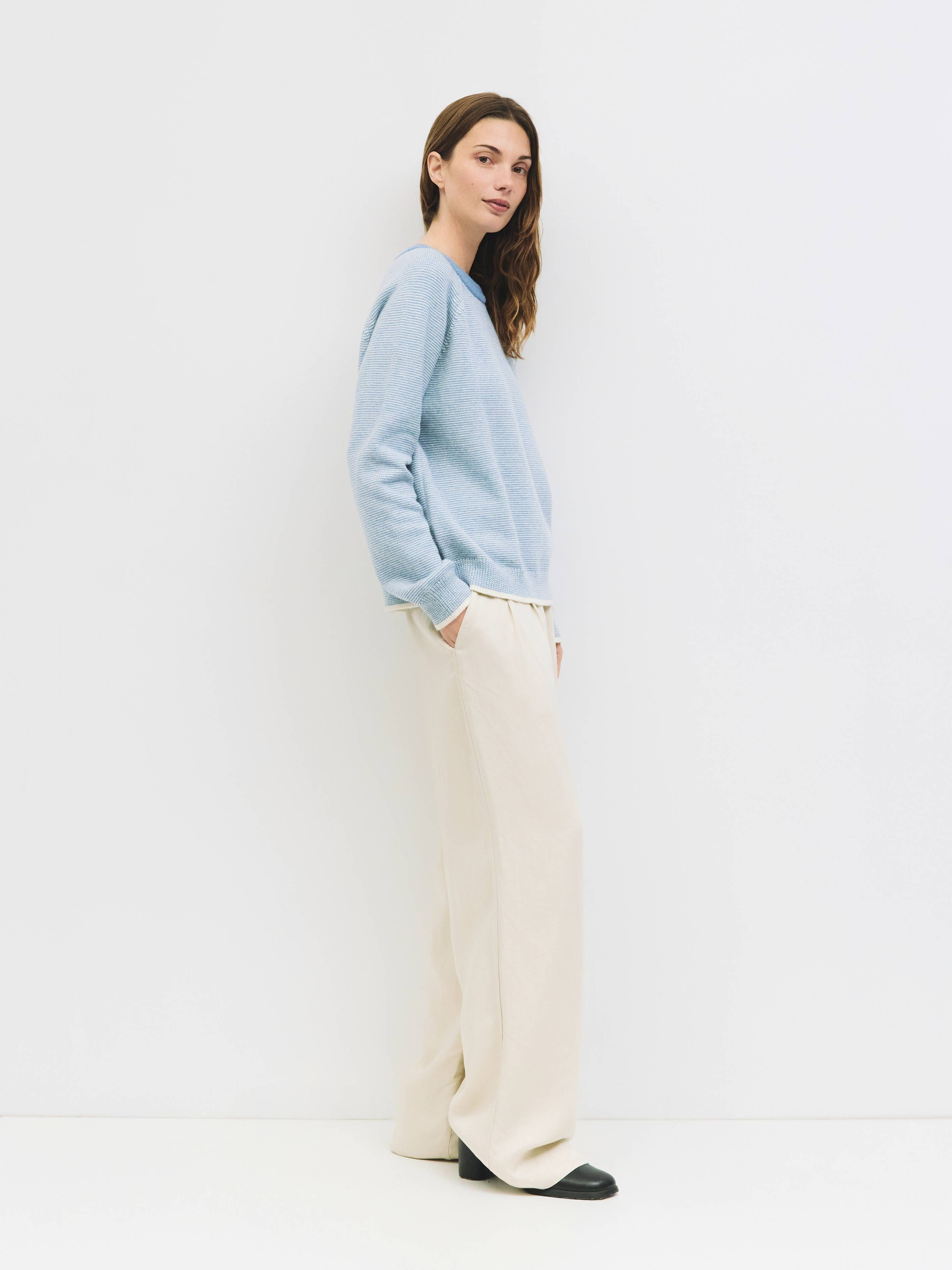 The Jae Sweater | Striped Relaxed Knit Crewneck Sweater