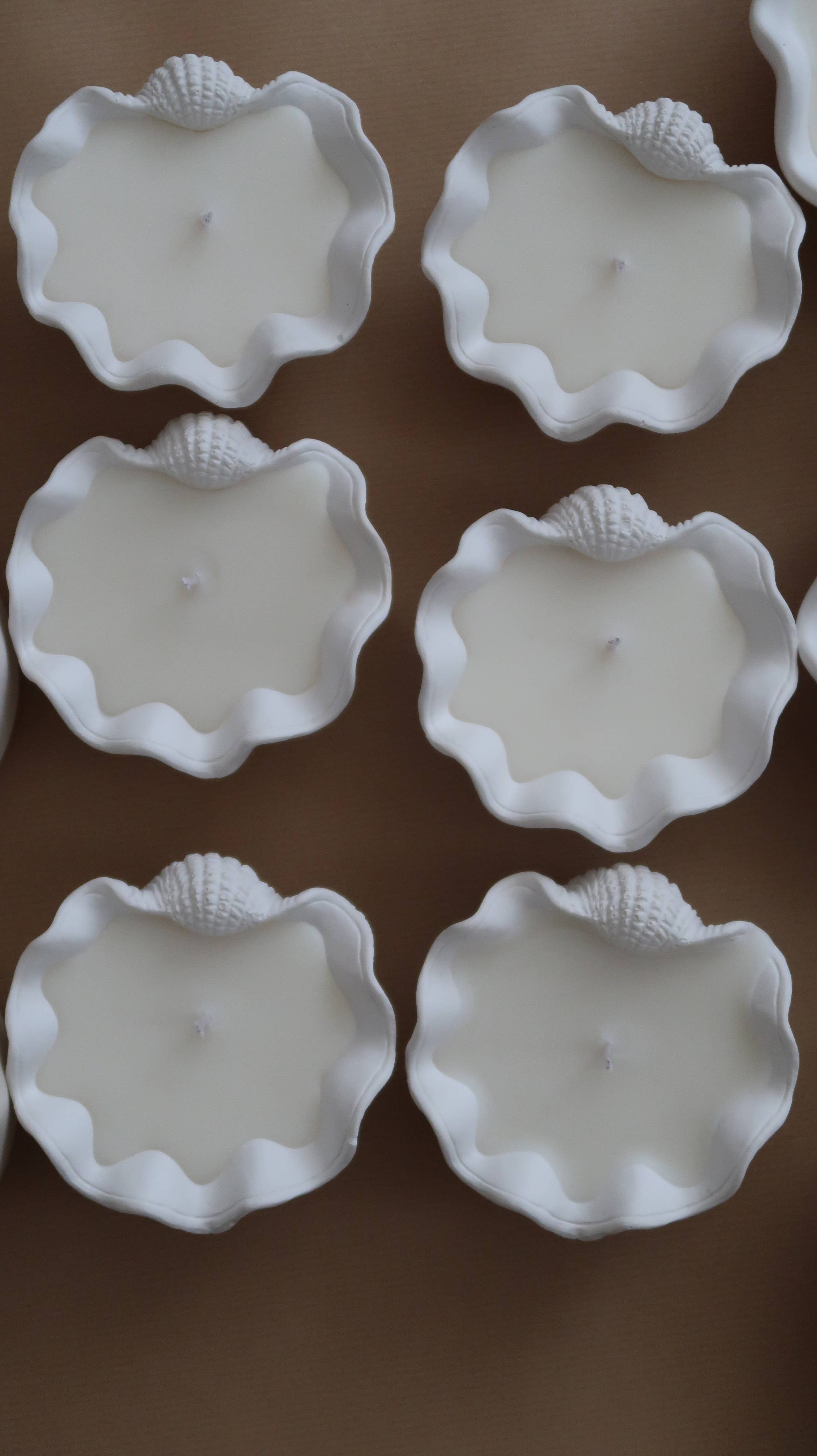 Mini clam shell - custom scented candle | Summer candle 