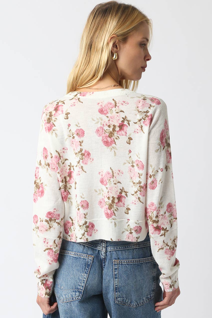Nola Floral Knit Cardigan