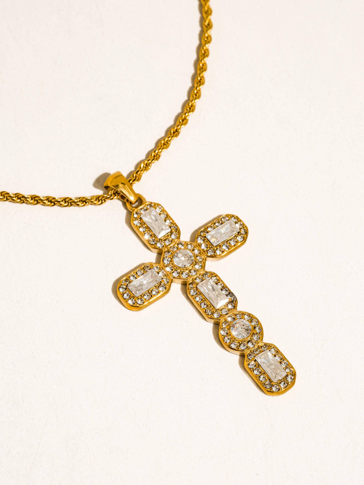 BELROSE CROSS NECKLACE