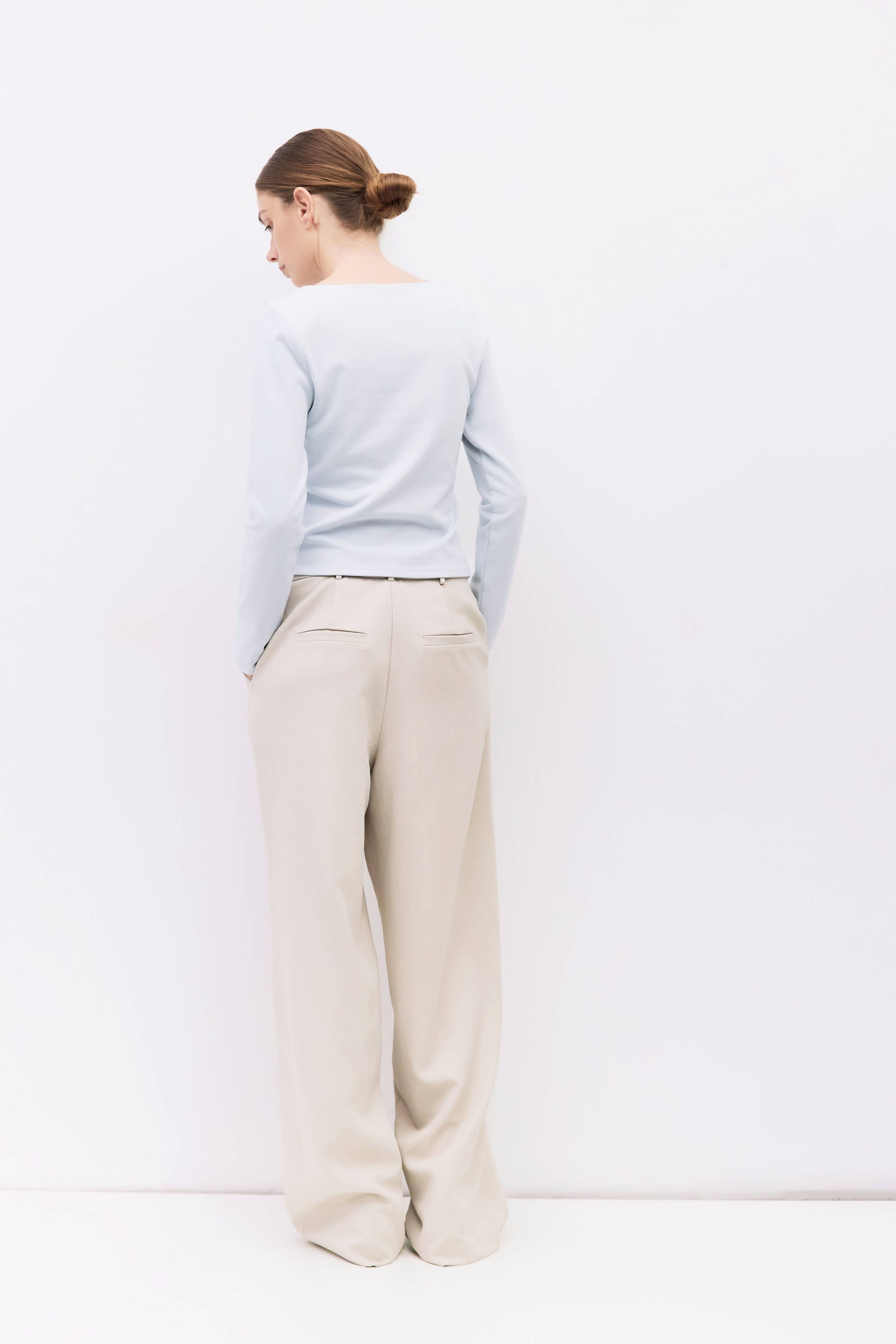 The Martina Top | Wide Neck Long Sleeve Top