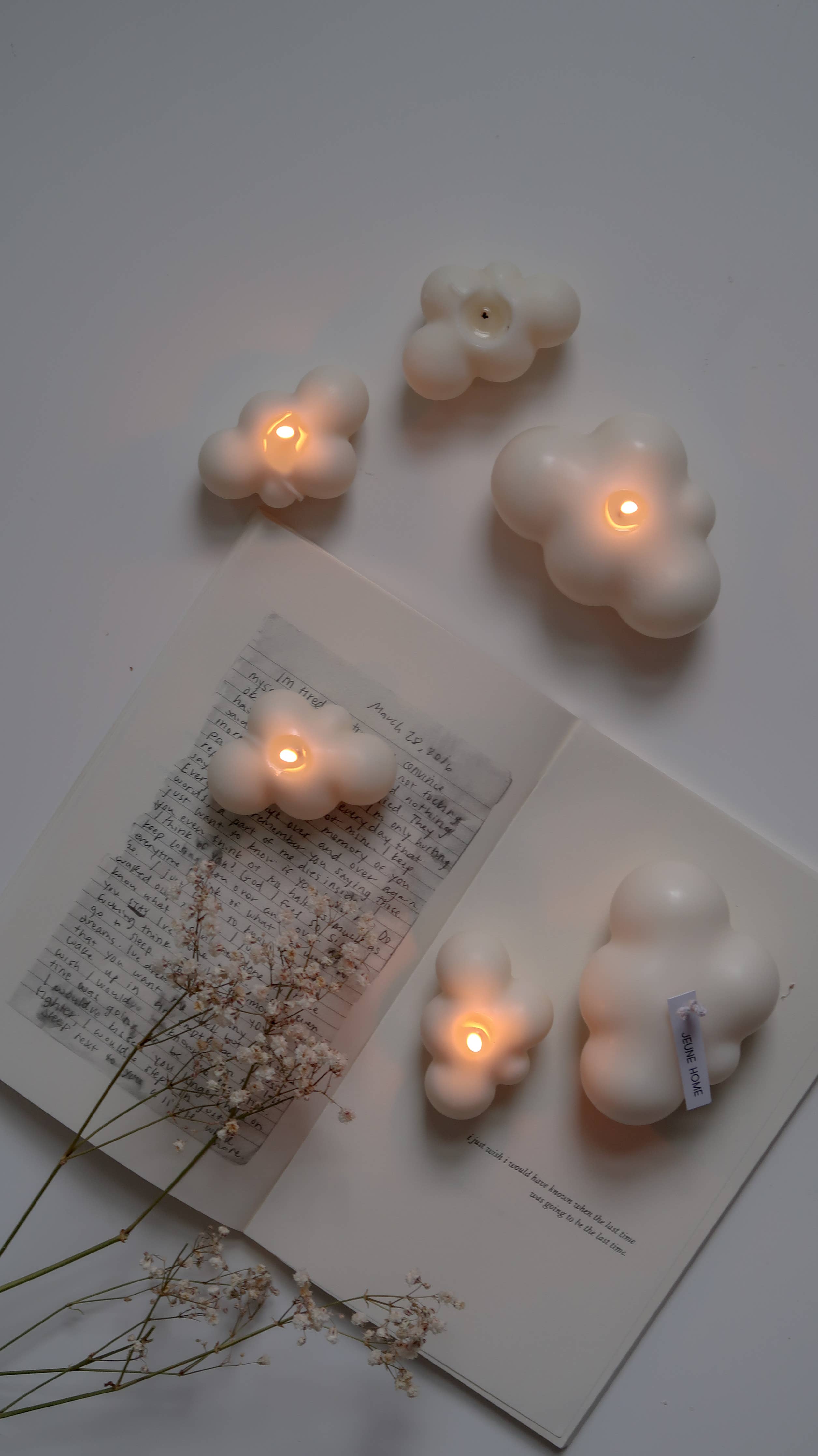 Cloud candle - Big | Fluffy cloud candle | Party favours