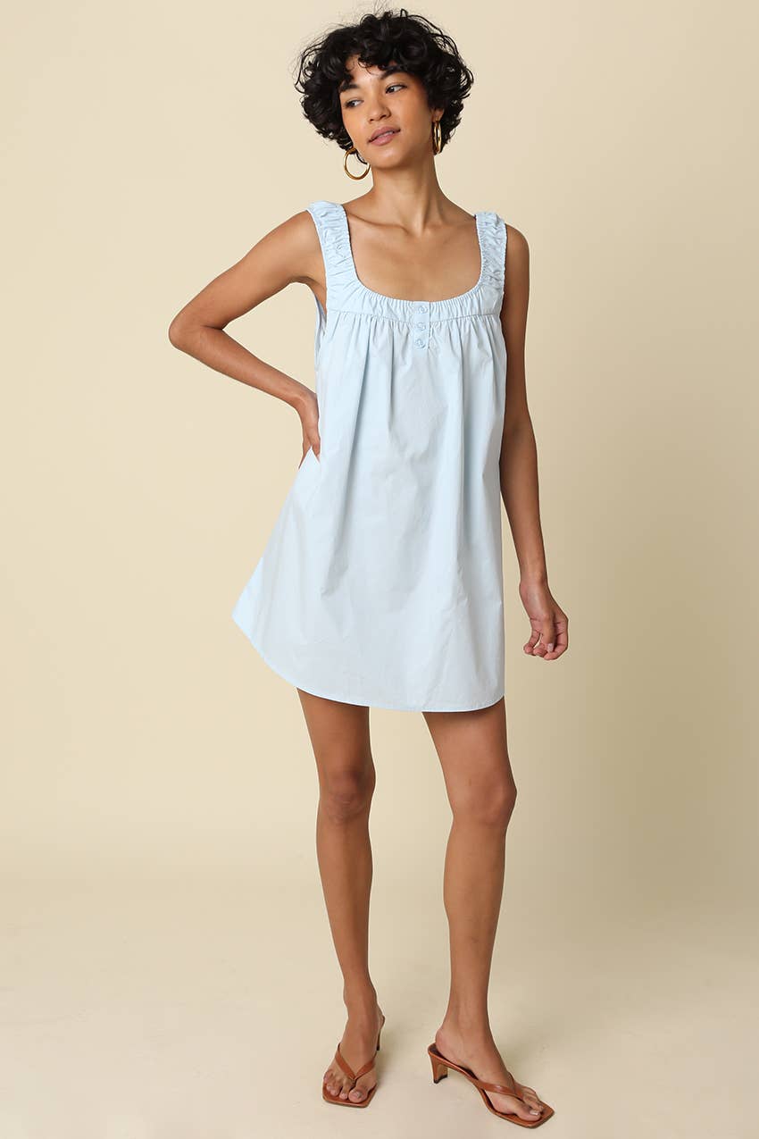 FFINN COTTON SWING MINI DRESS