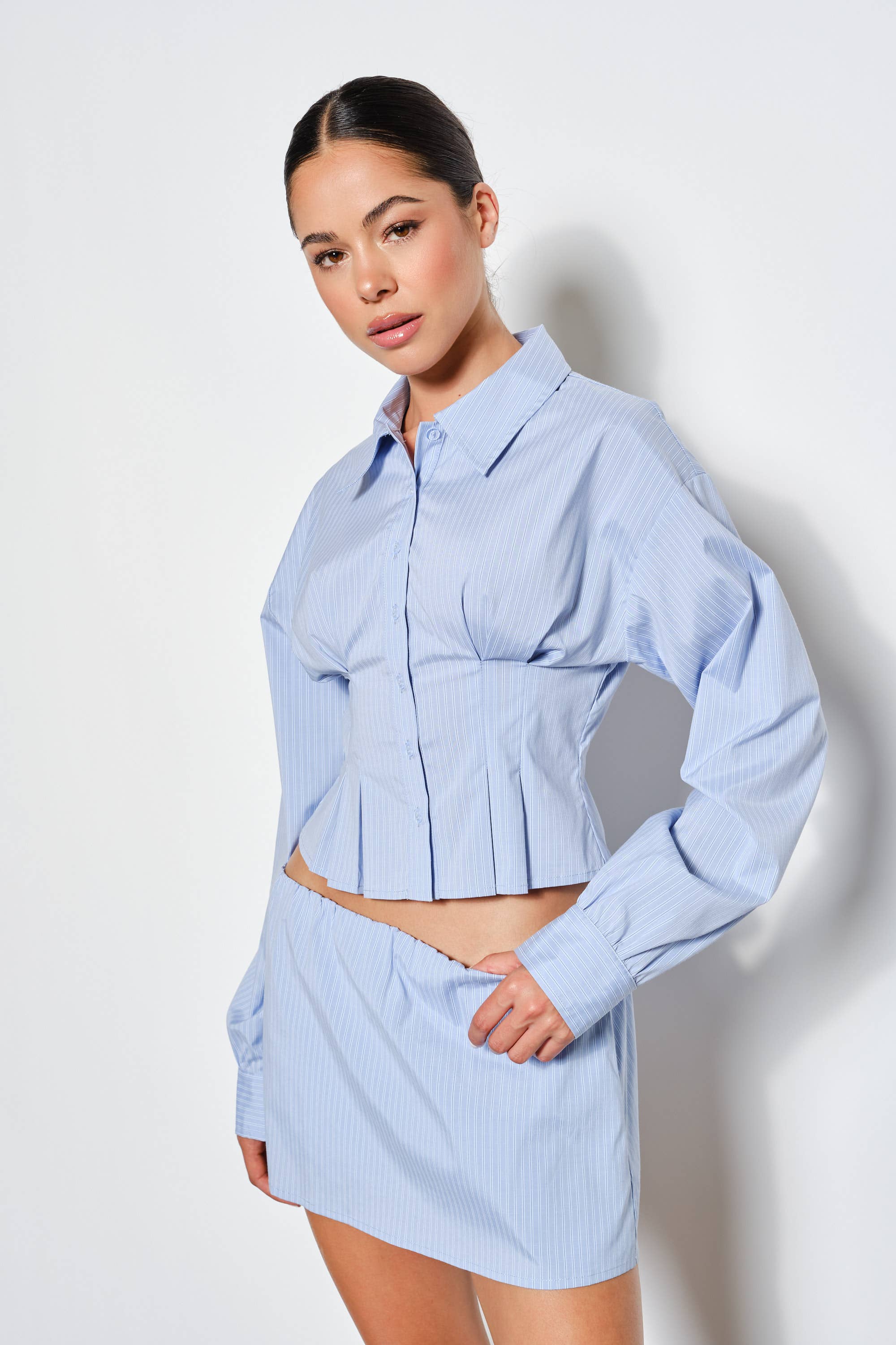 CHEYENNE PLEATED SHIRT