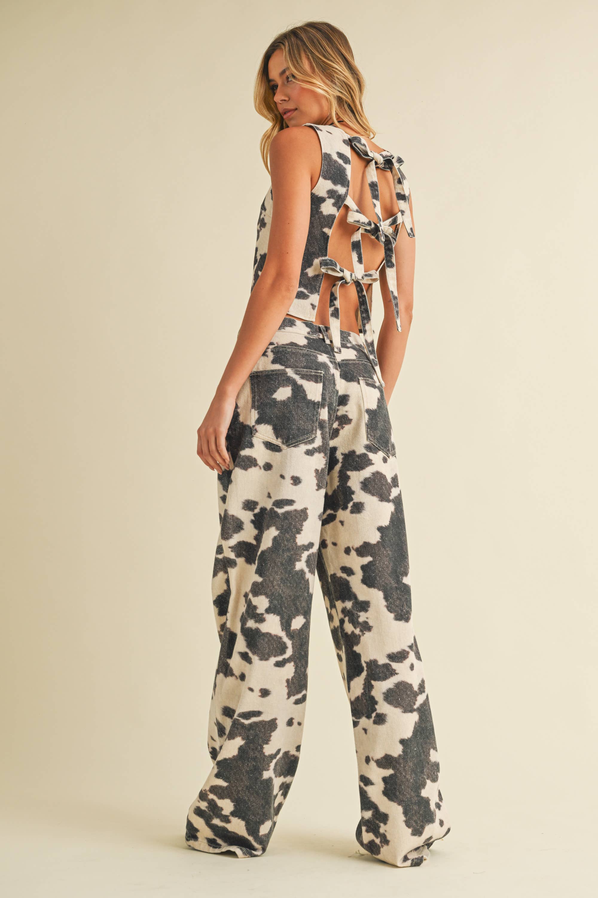 Cow Print Pants