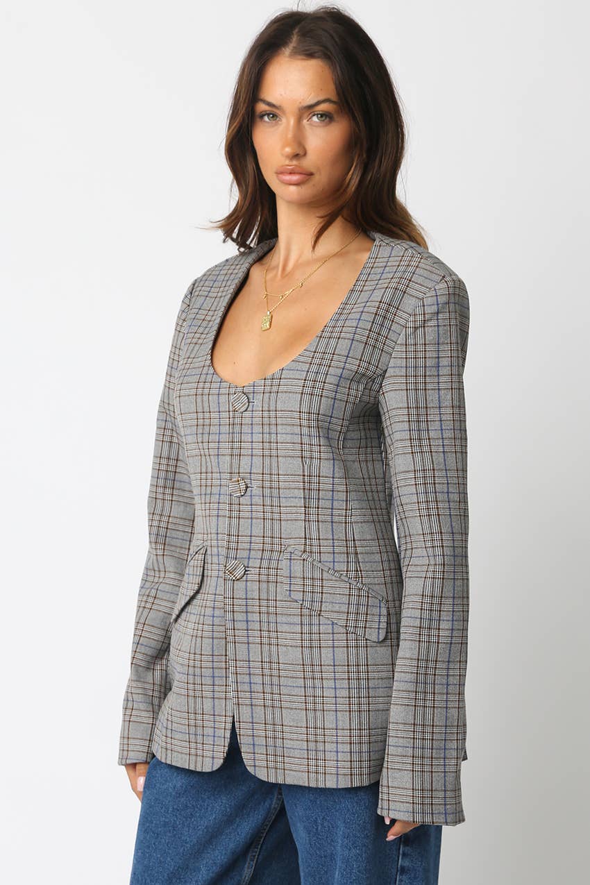 Mylie Gingham Jacket