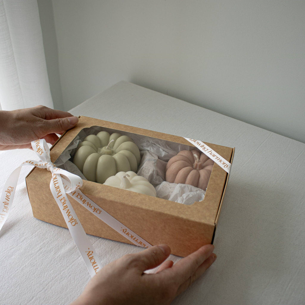 Pumpkin Fall Candle Set, Fall Home Decor