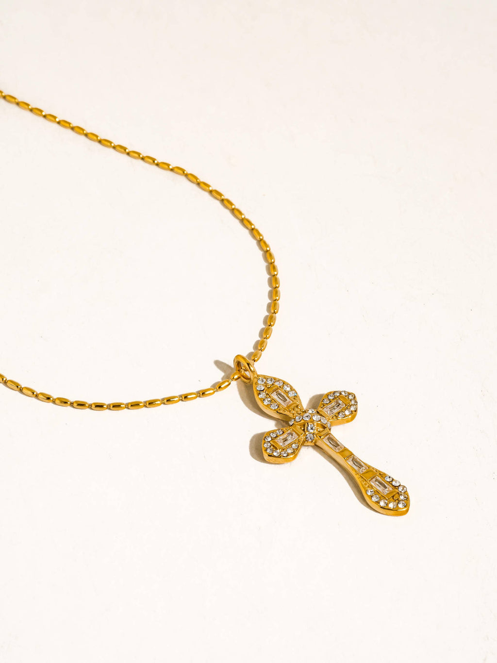 AXELLE CROSS NECKLACE