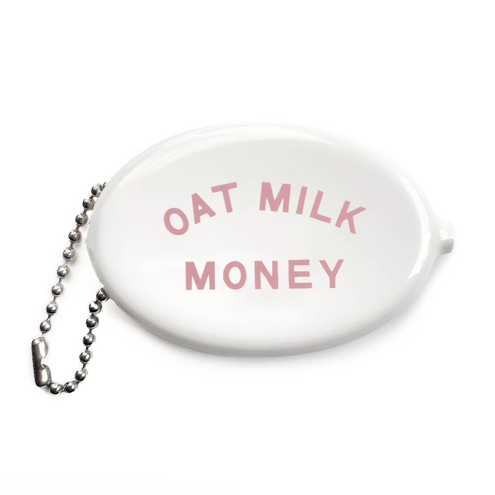 Coin Pouch Keychain - Oat Milk Money