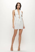 Deia Halter Mini Dress - White